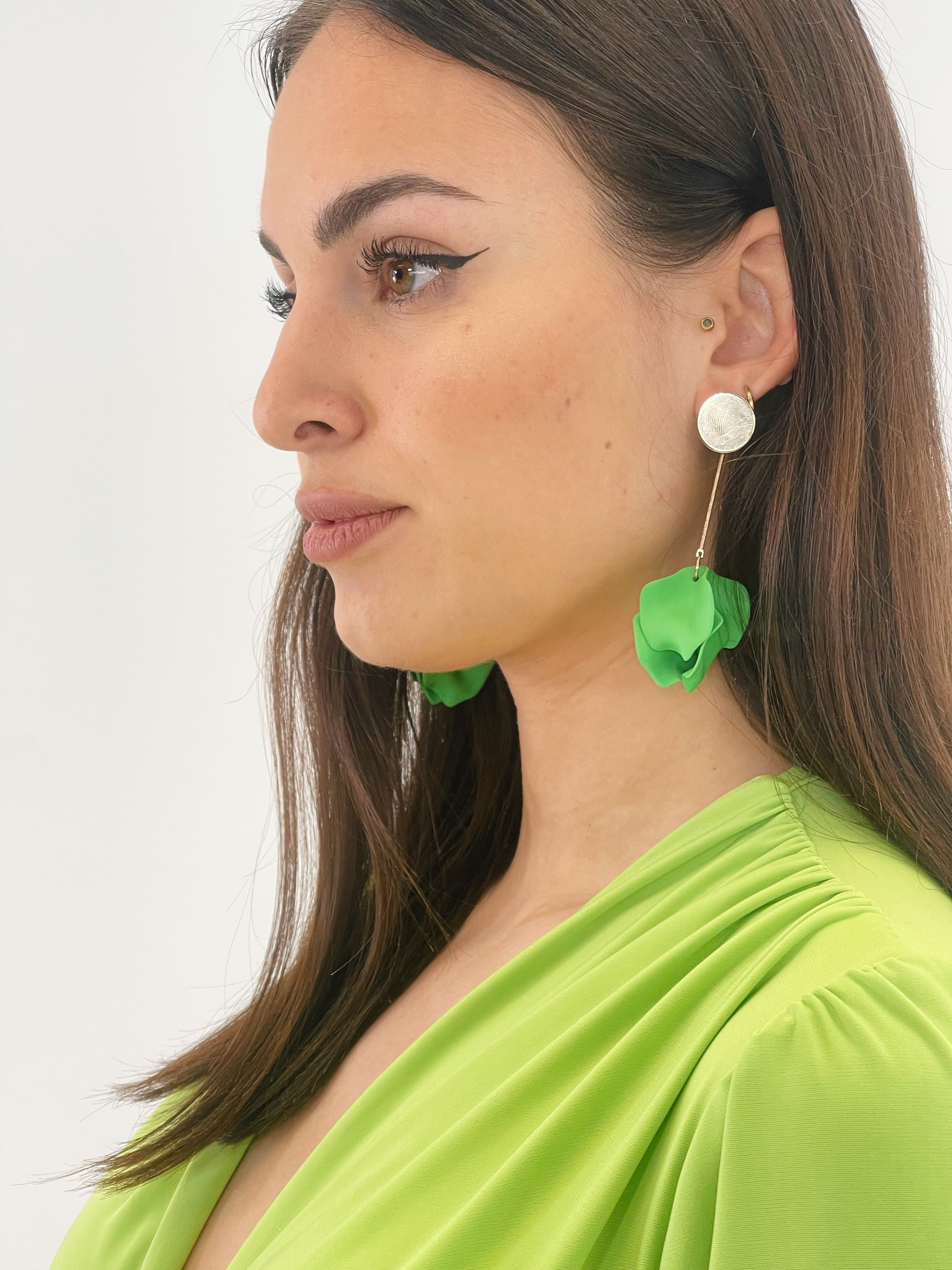 boucles d'oreilles pétales