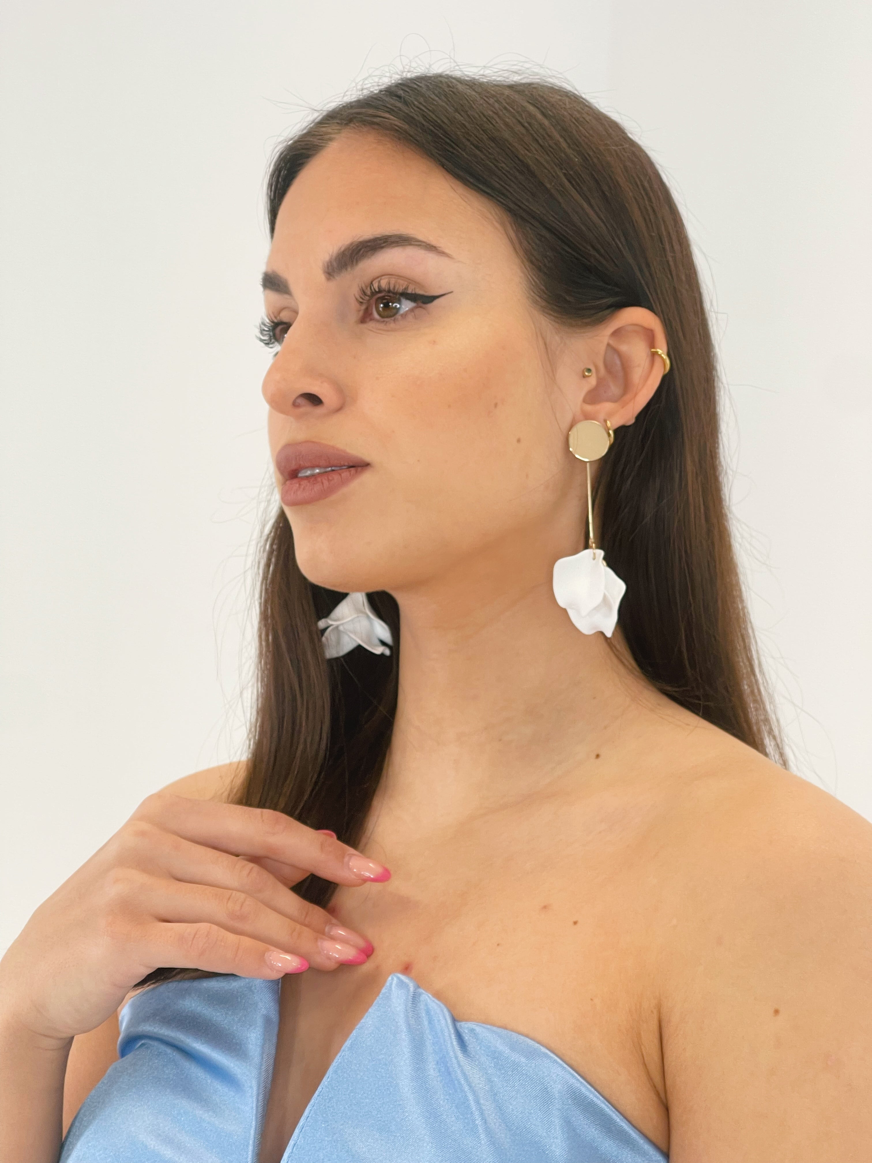 boucles d'oreilles pétales