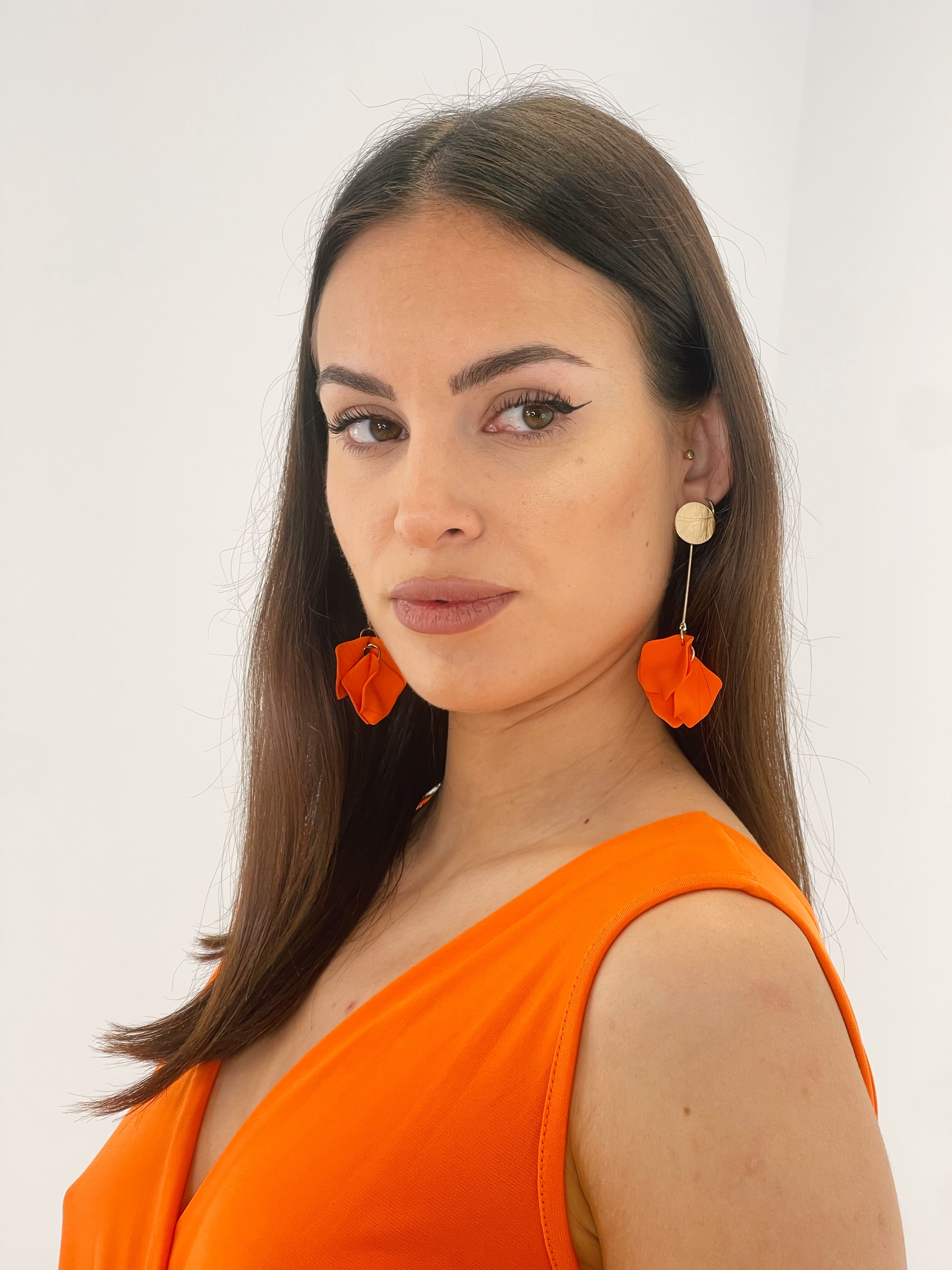 boucles d'oreilles pétales