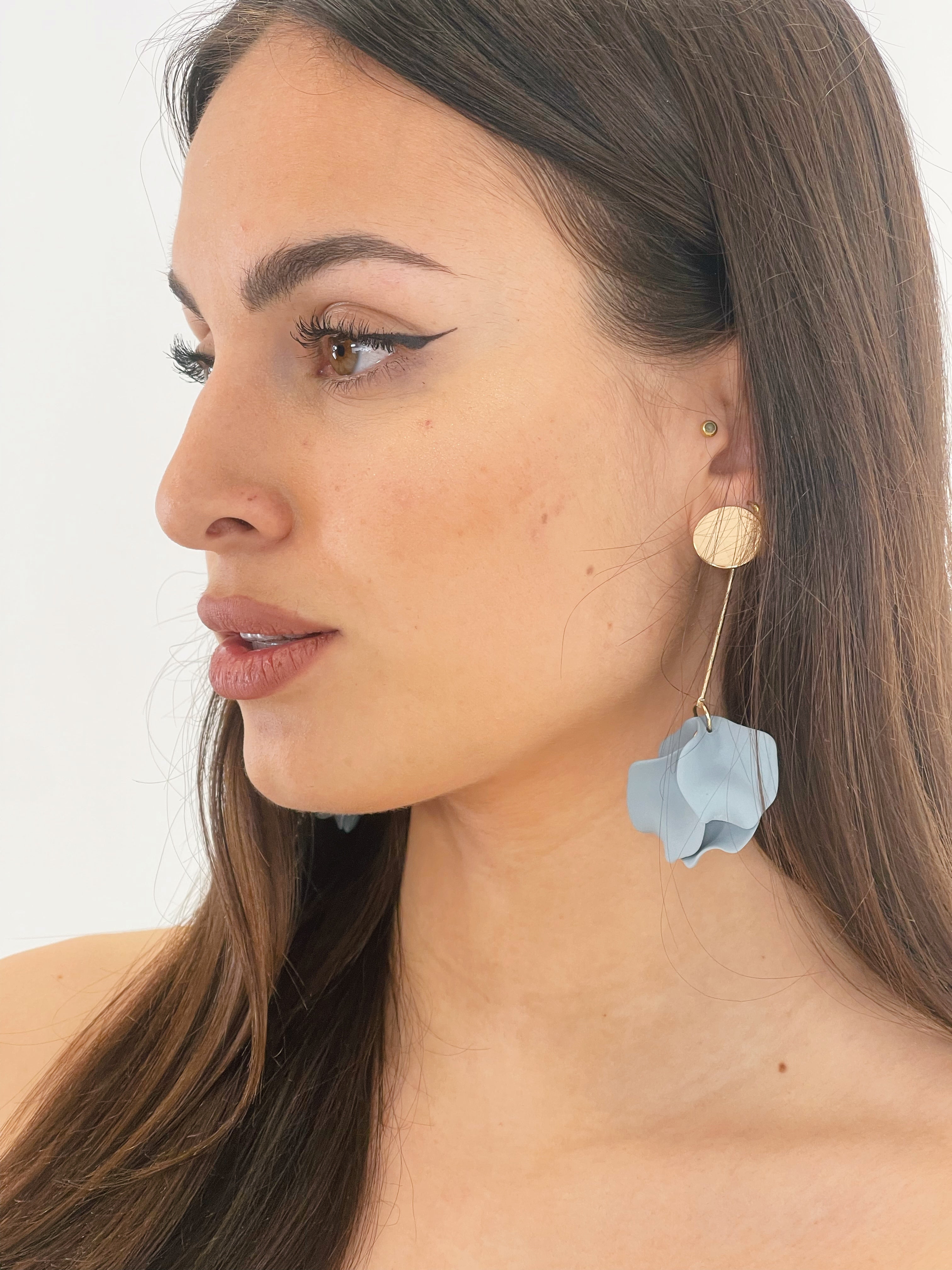 boucles d'oreilles pétales