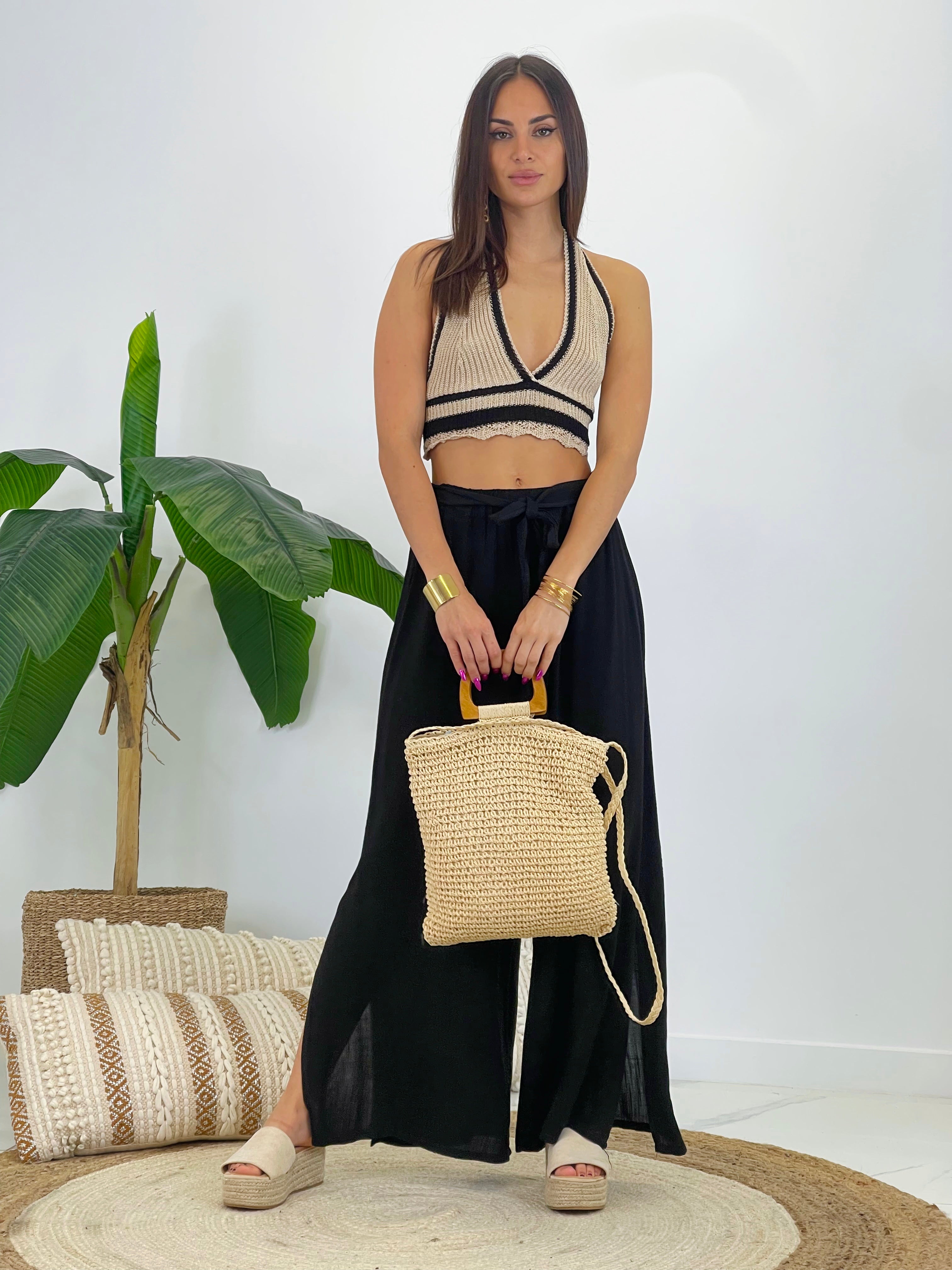 Bolso shopper de rafia boho - Zebra&Maduixa®