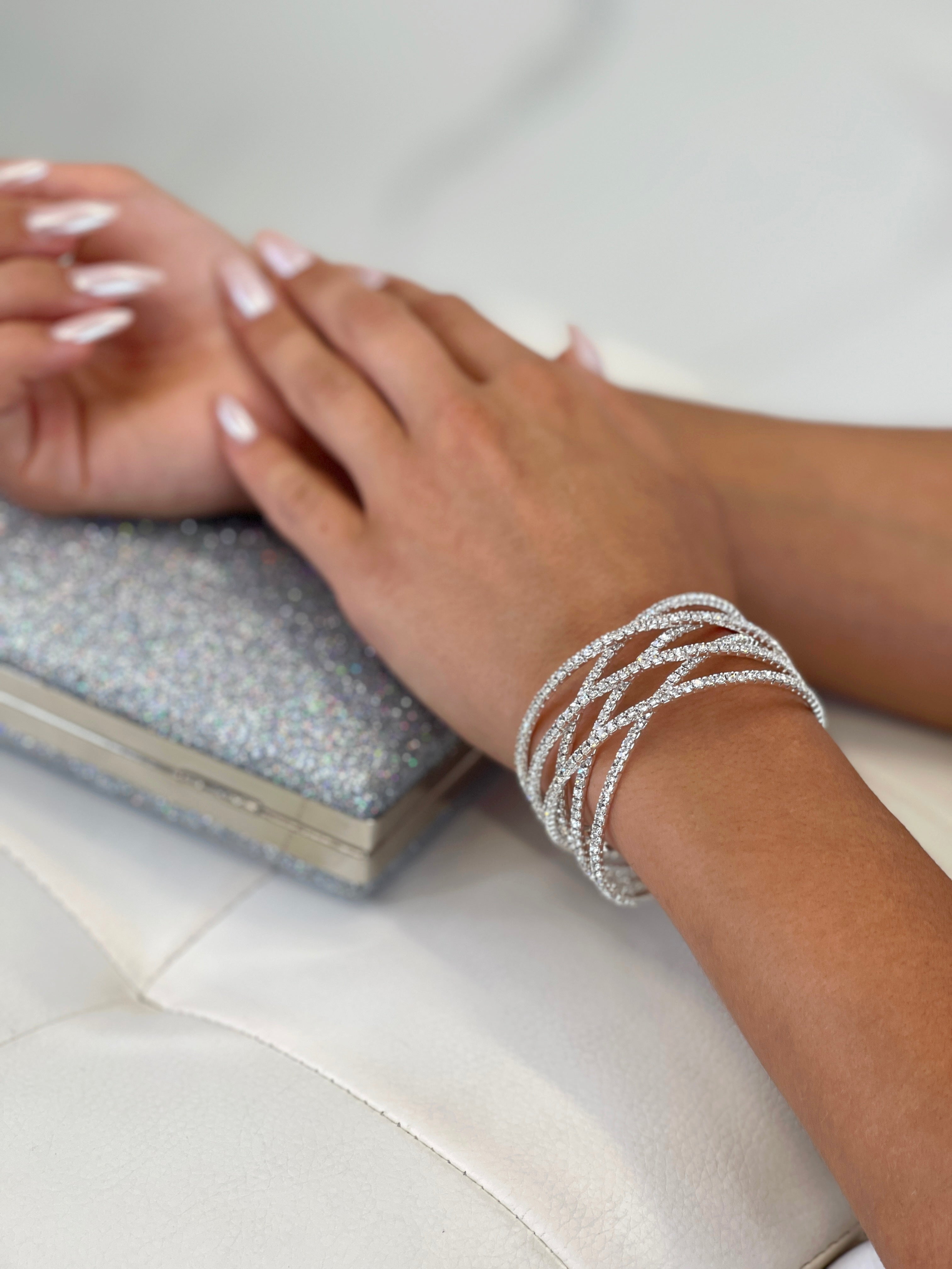 Brazalete trenzado brillos - Zebra&Maduixa®