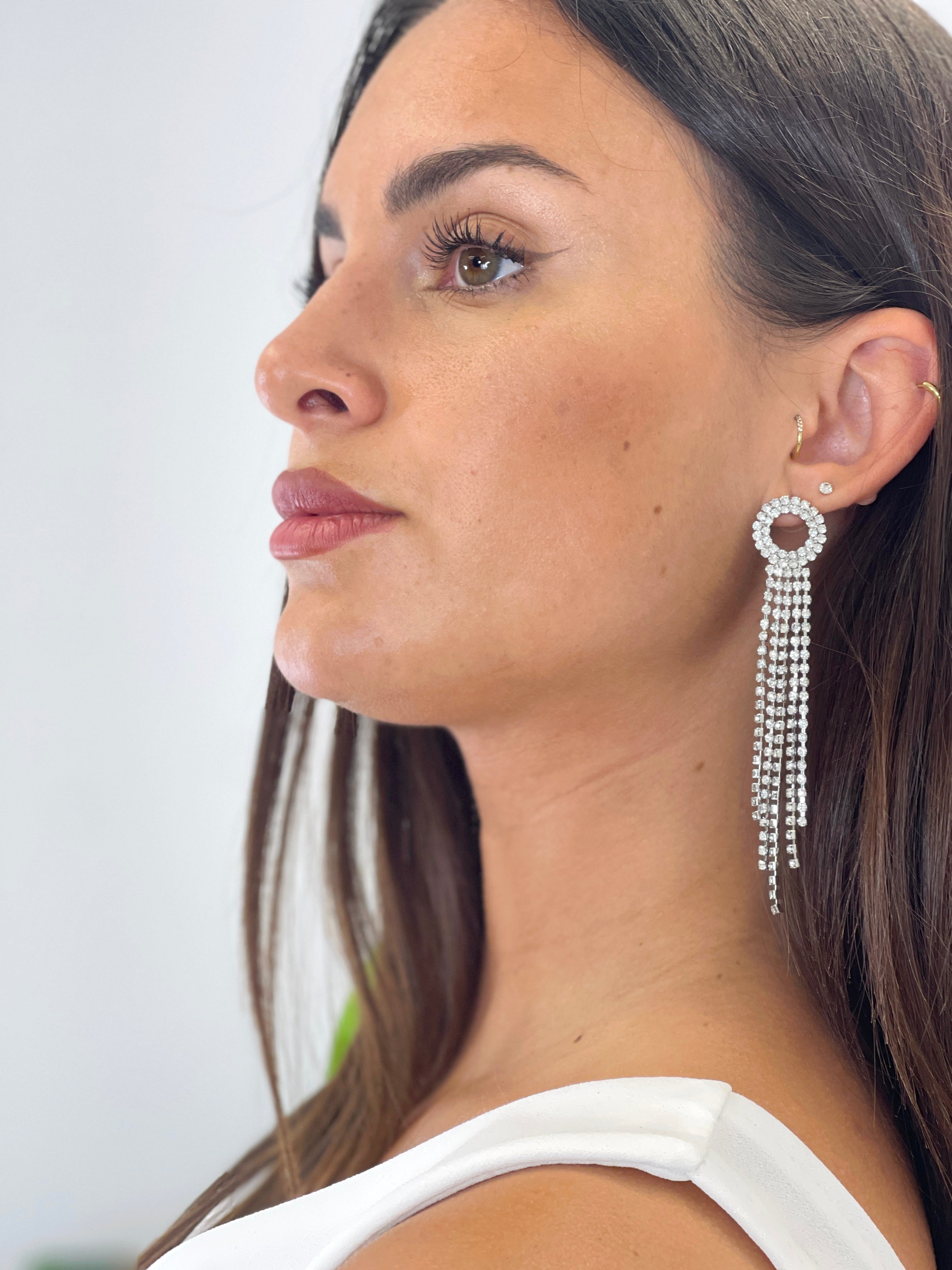 Pendientes circulo pedrería - Zebra&Maduixa®