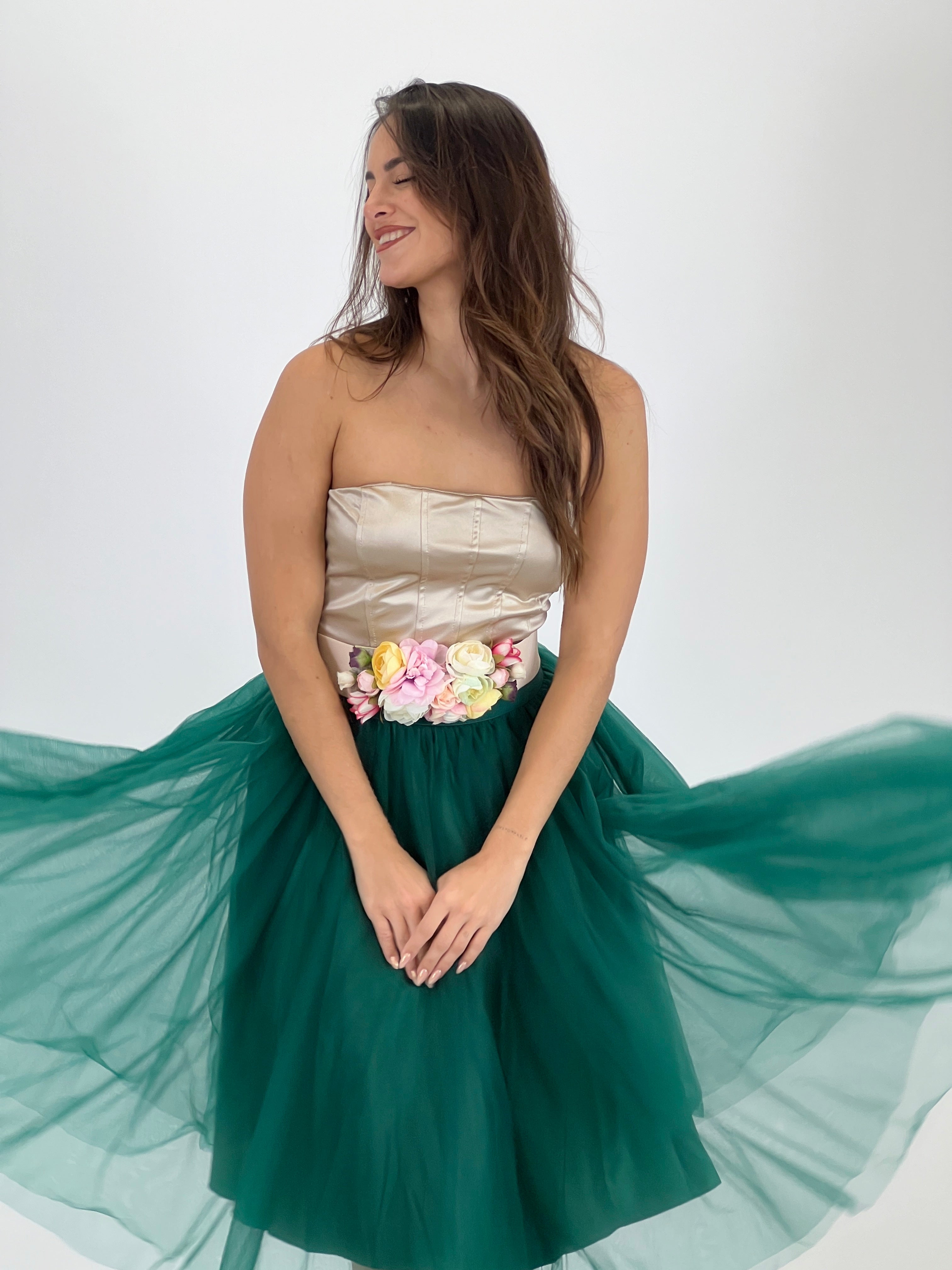 Crop top corsé raso satinado - Zebra&Maduixa®