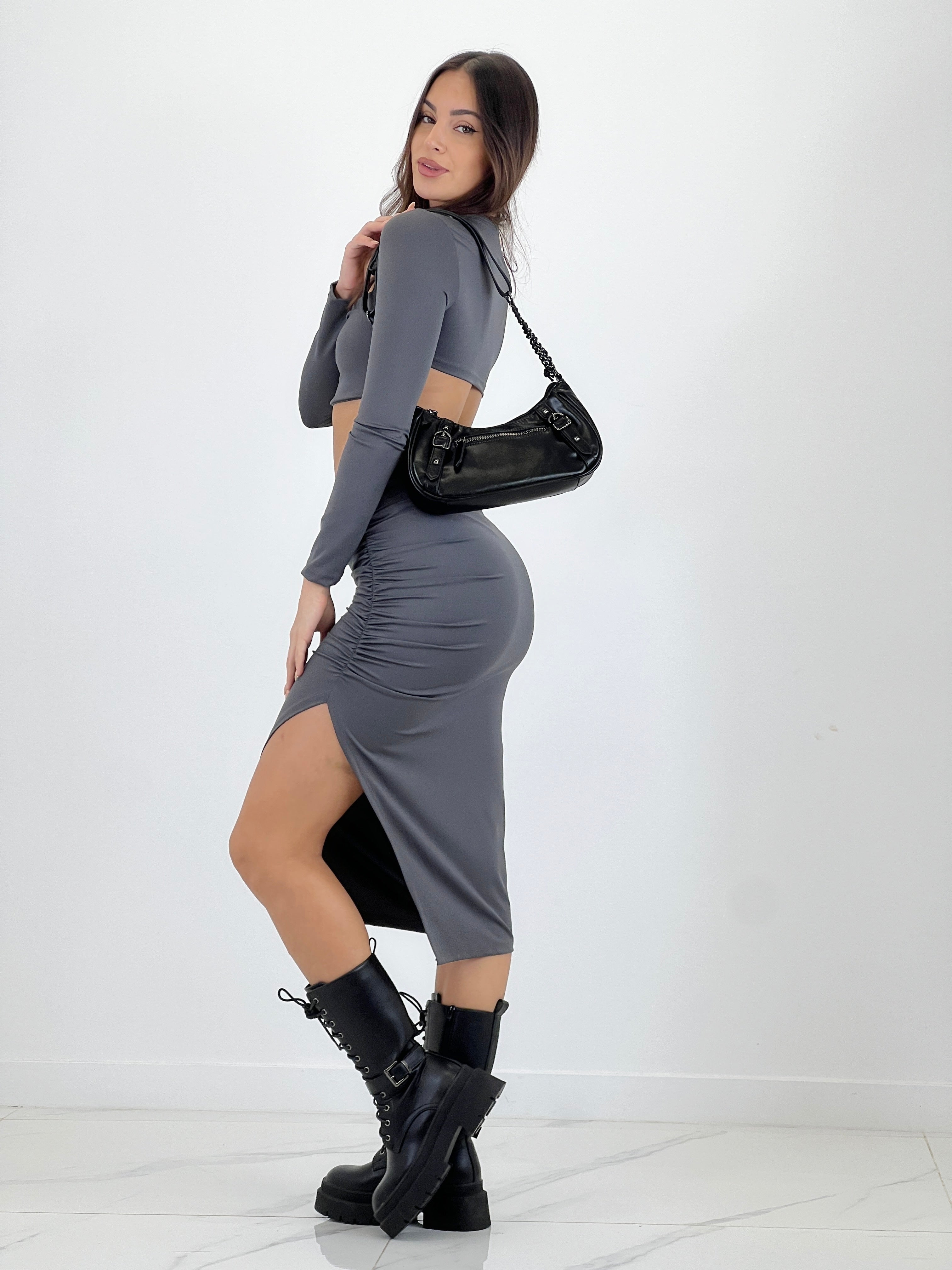 Ensemble haut et jupe en lycra