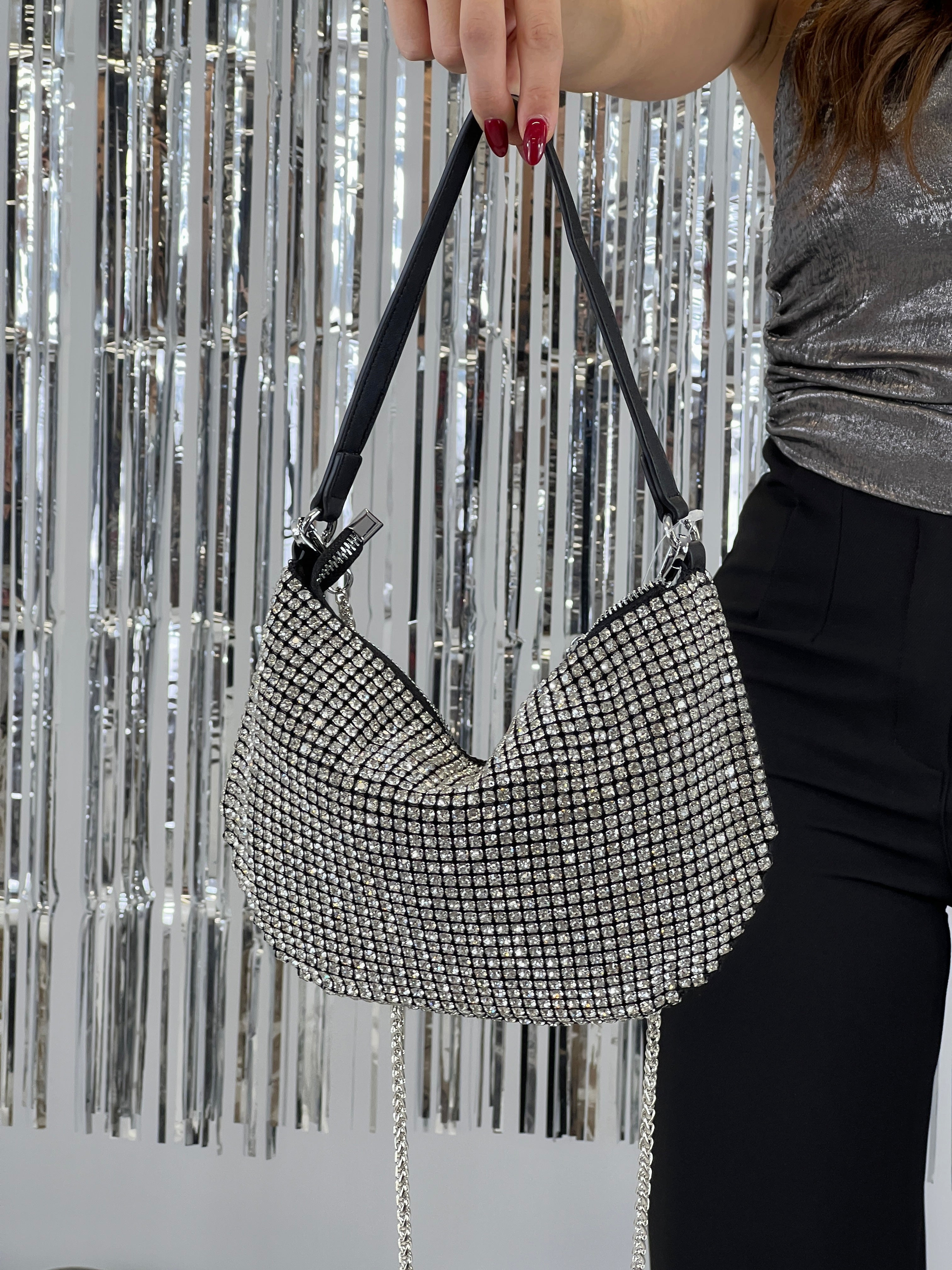 Bolso de hombro brillo