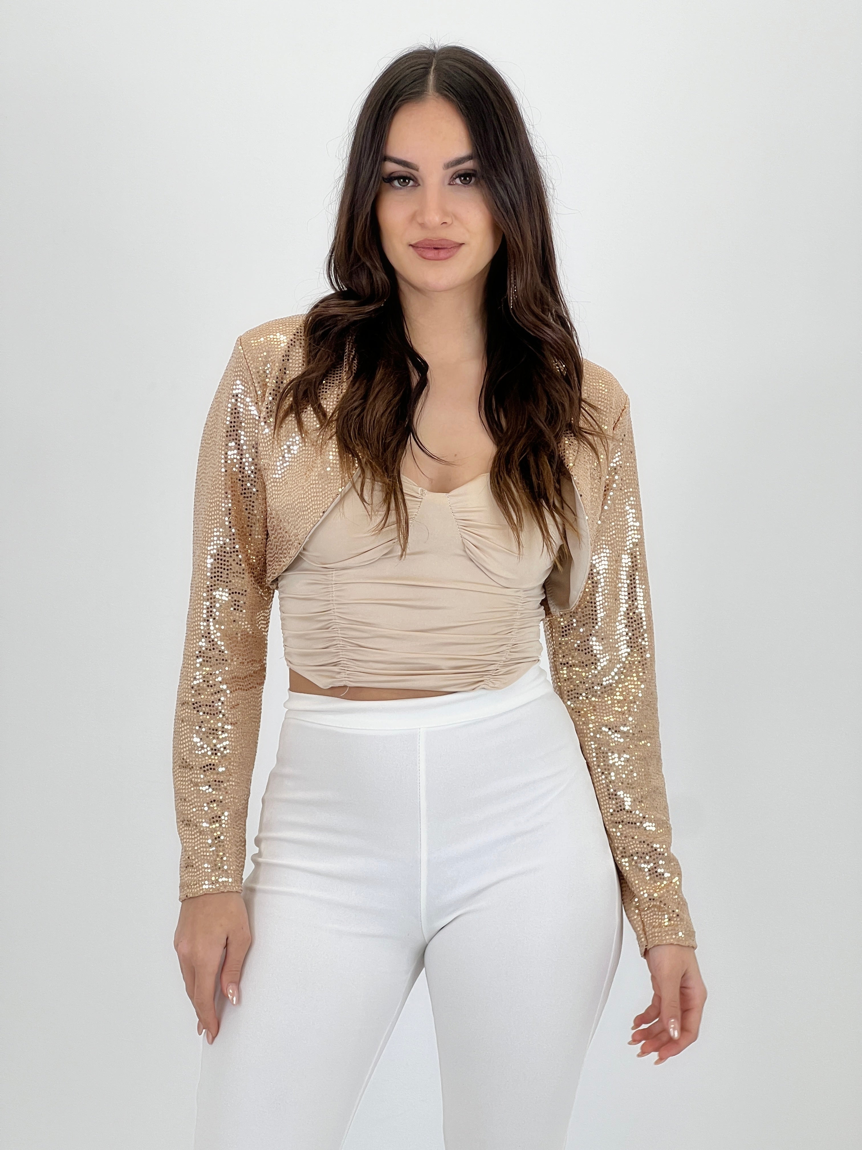Chaqueta crop lentejuelas - Zebra&Maduixa®