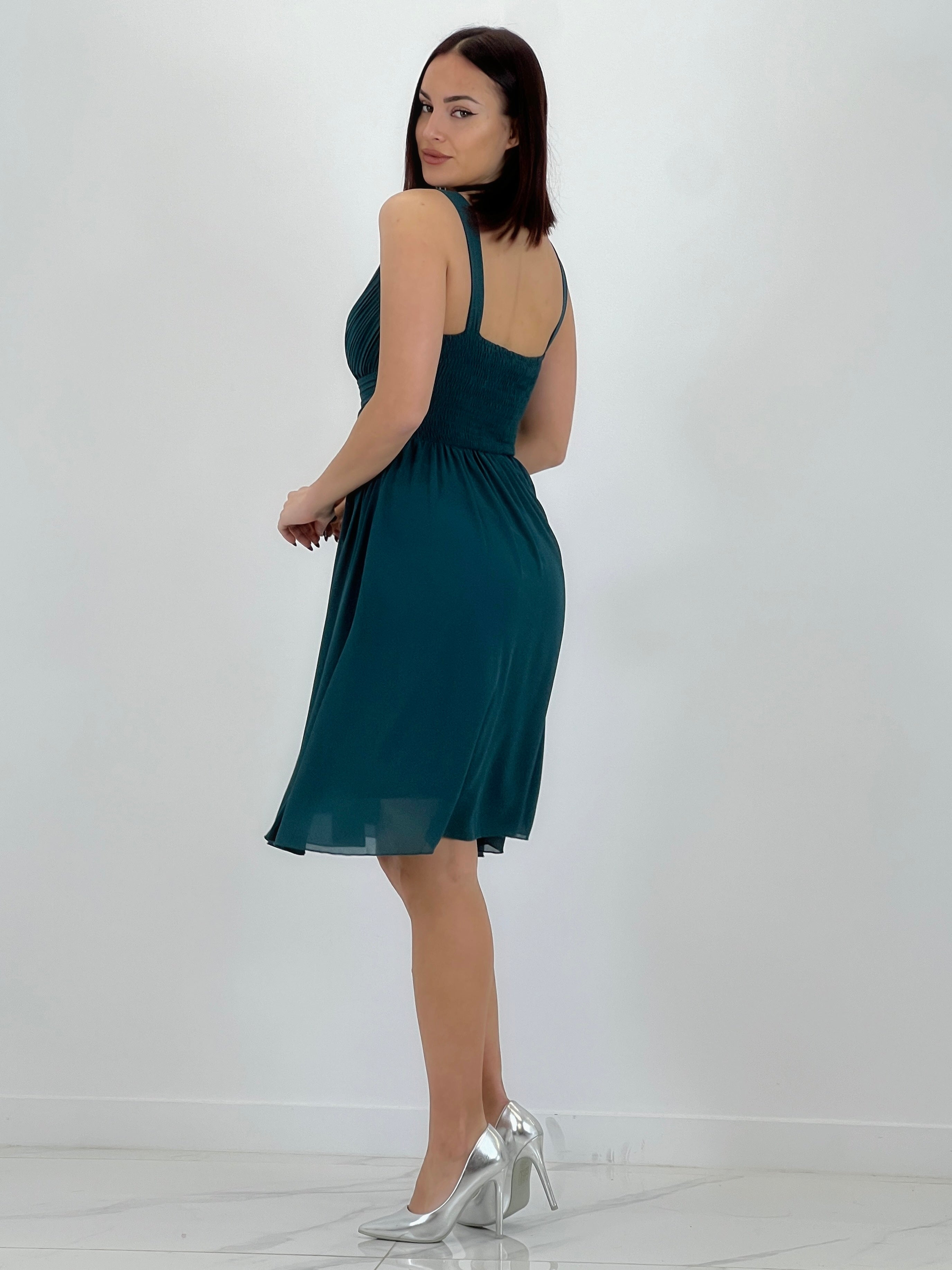 Vestido Elvia drapeado corto - Zebra&Maduixa®