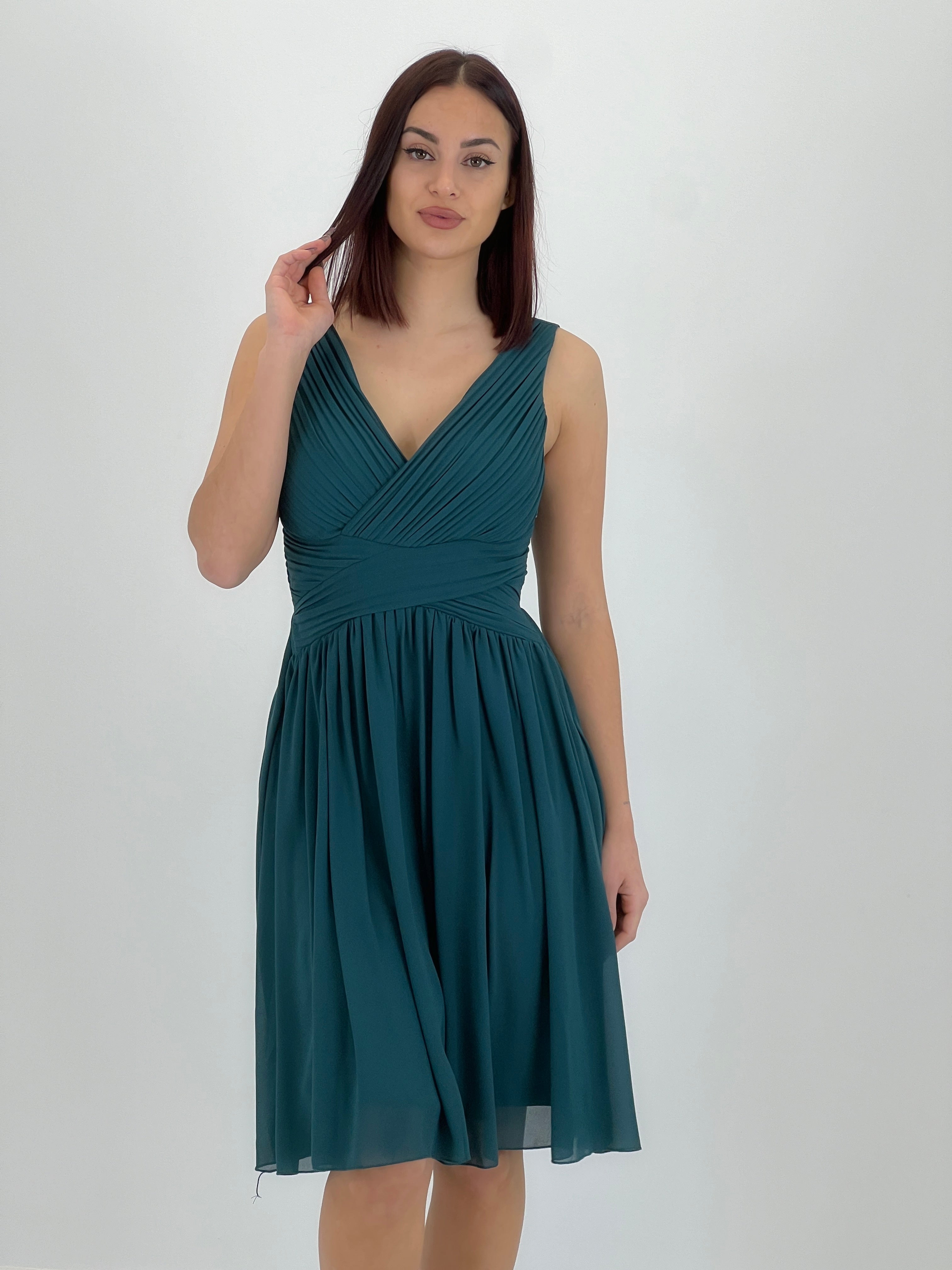 Vestido Elvia drapeado corto - Zebra&Maduixa®