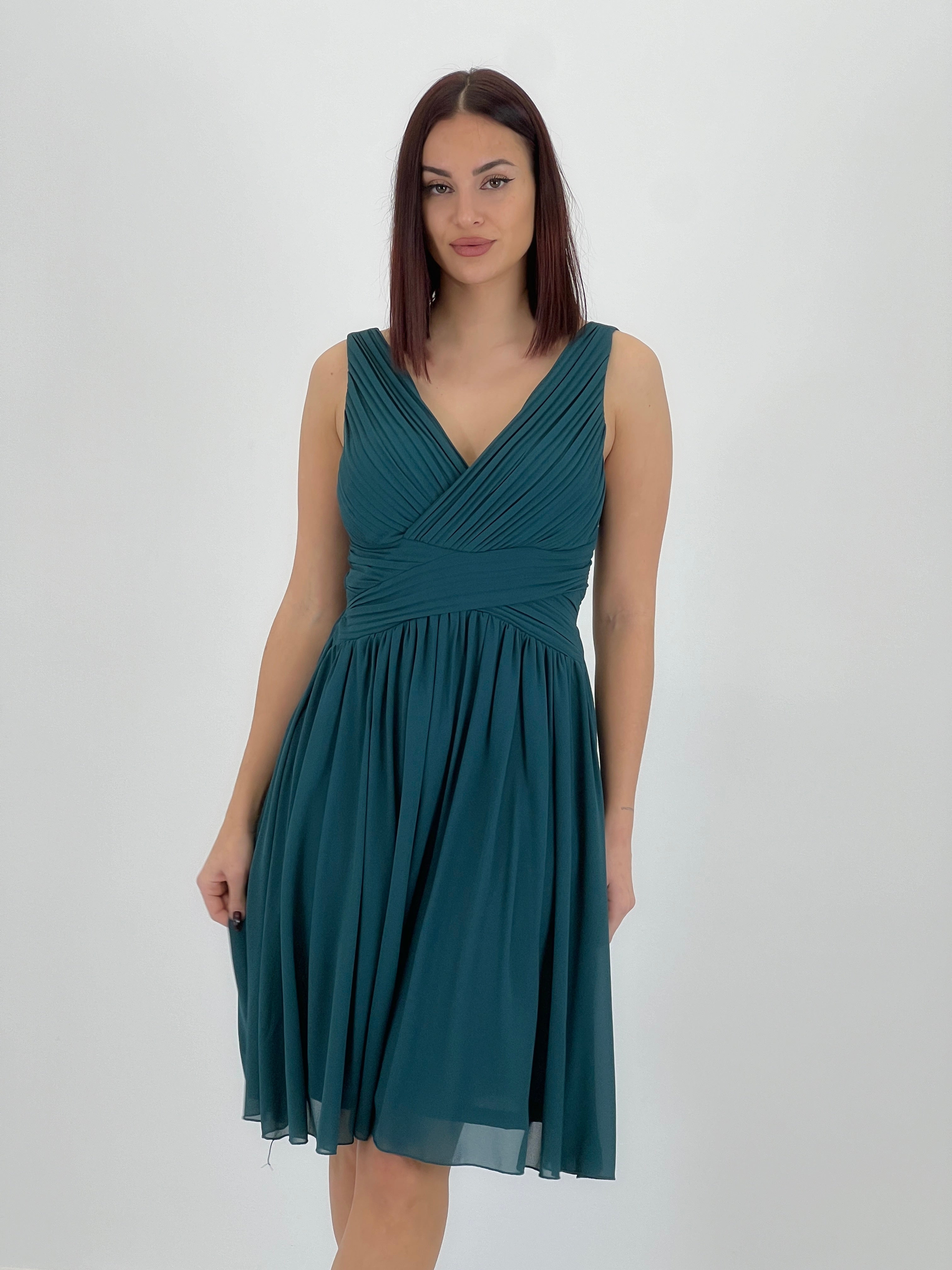 Vestido Elvia drapeado corto - Zebra&Maduixa®