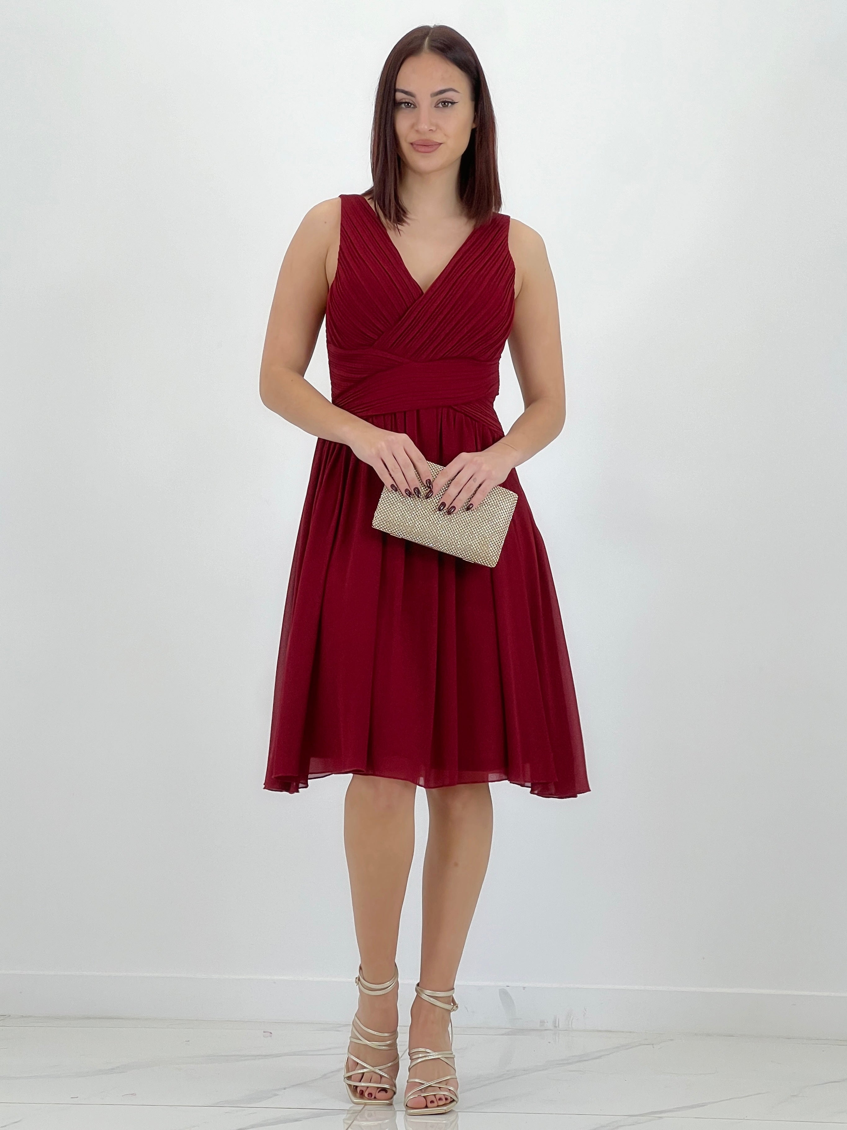 Vestido Elvia drapeado corto - Zebra&Maduixa®