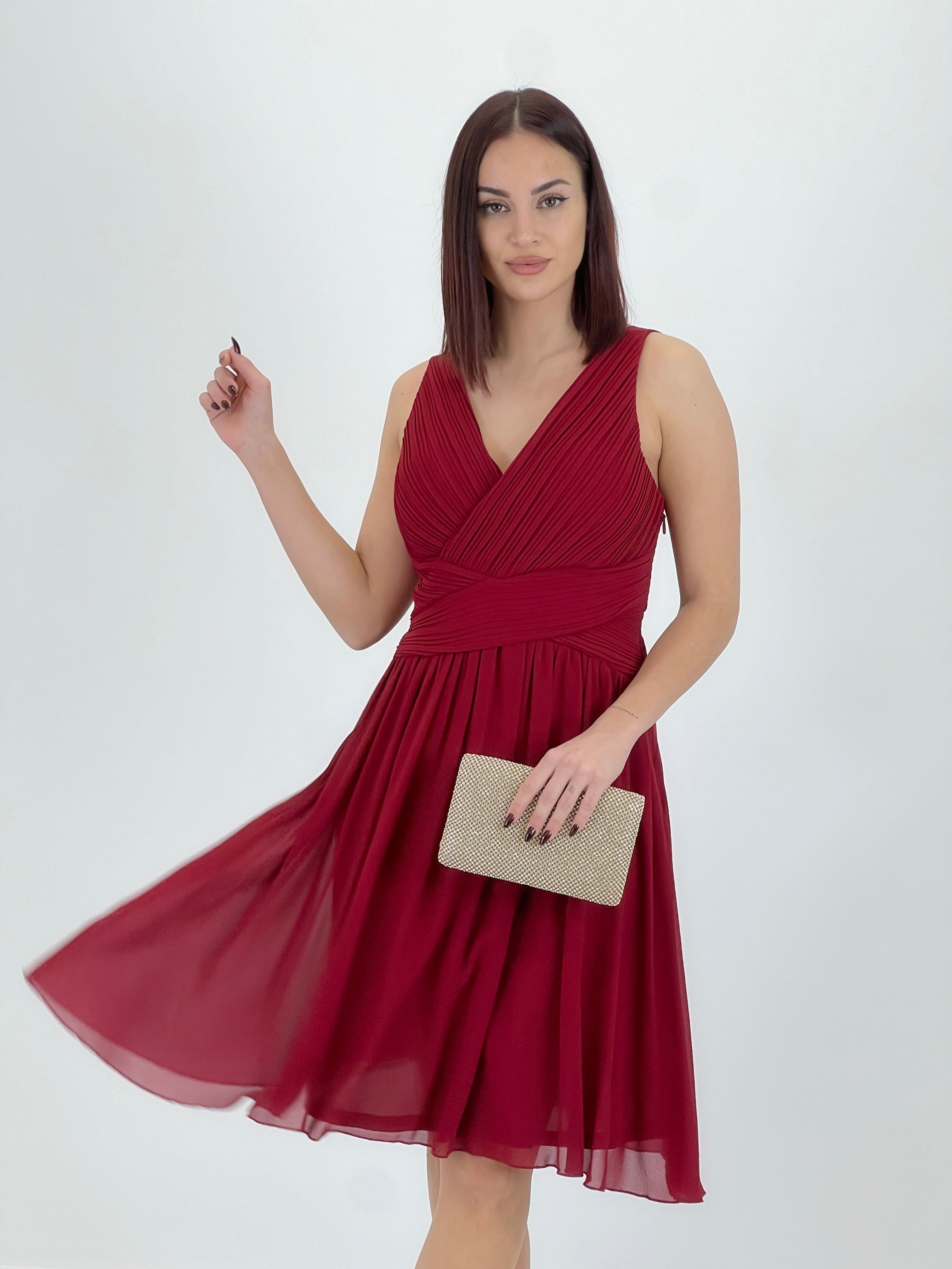 Vestido Elvia drapeado corto - Zebra&Maduixa®