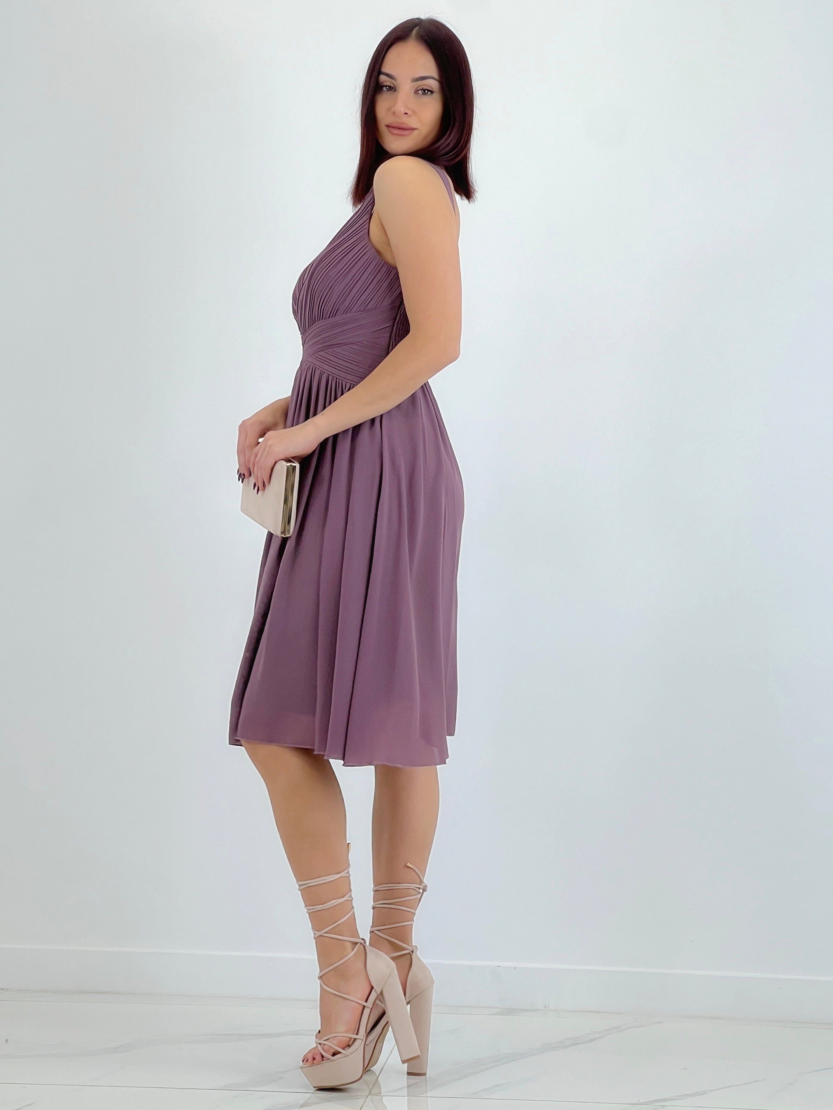 Vestido Elvia drapeado corto - Zebra&Maduixa®