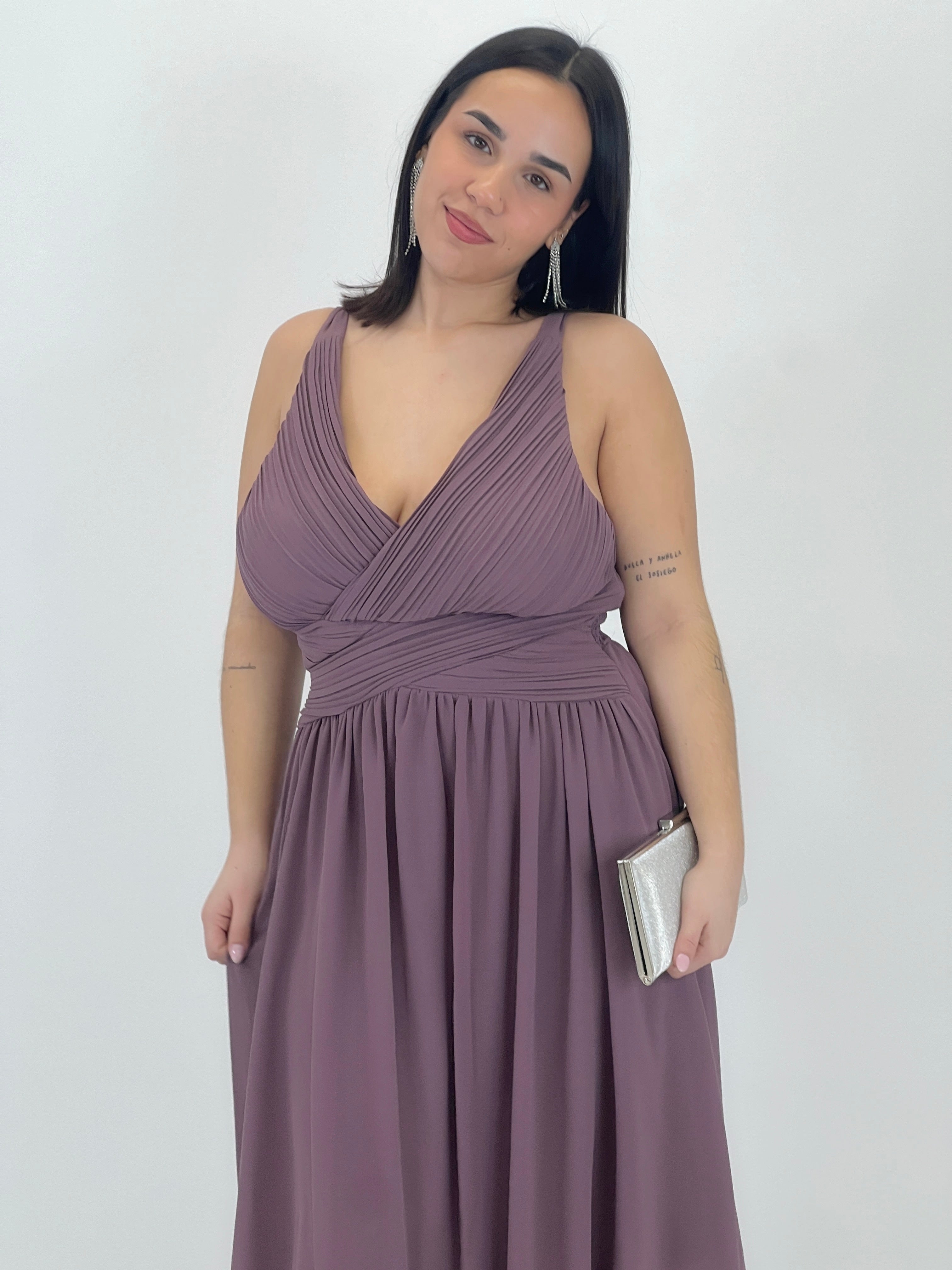 Vestido Elvia drapeado corto - Zebra&Maduixa®