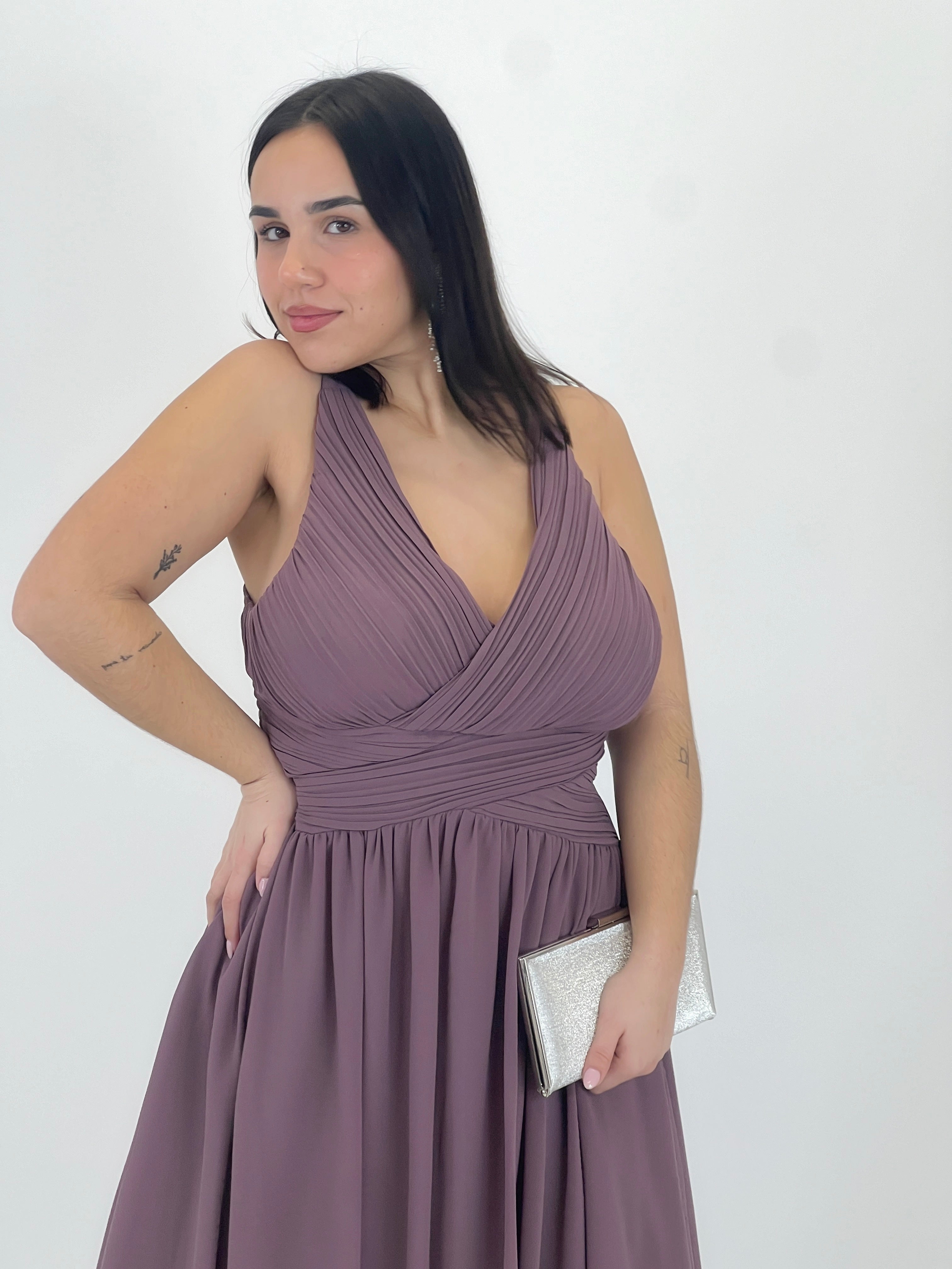 Vestido Elvia drapeado corto - Zebra&Maduixa®