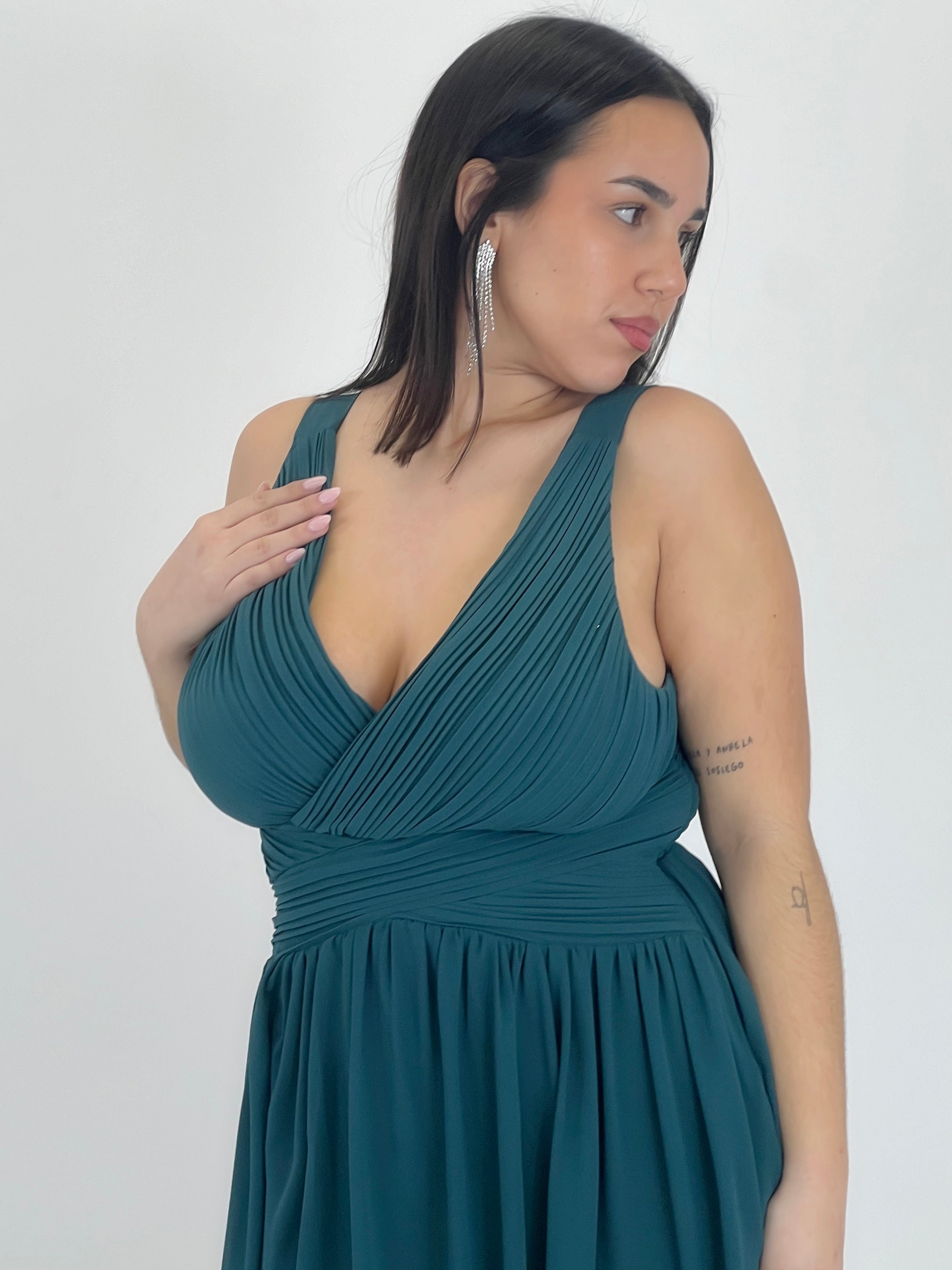 Vestido Elvia drapeado corto - Zebra&Maduixa®