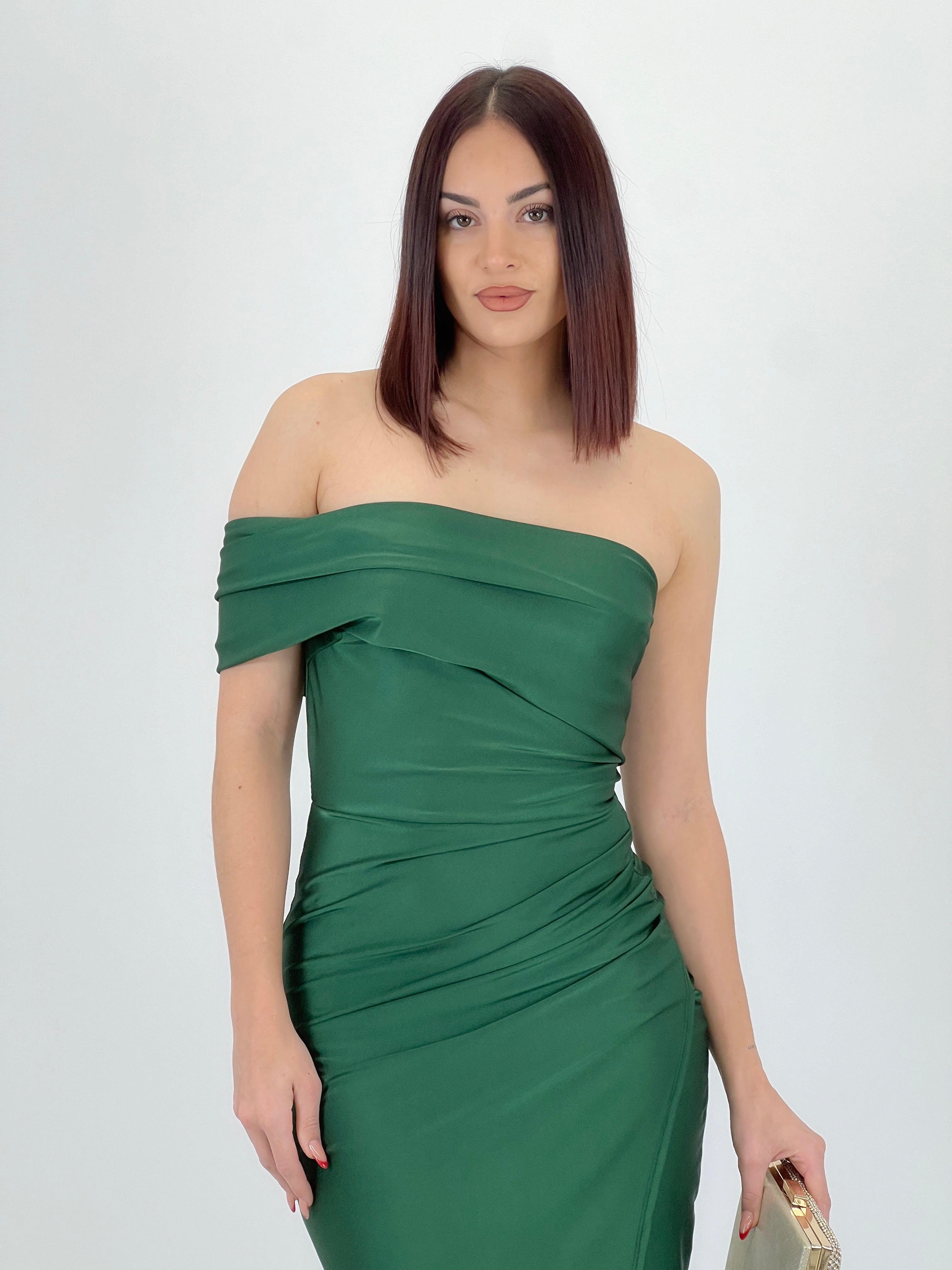Vestido cuello barco raso Cindy - Zebra&Maduixa®