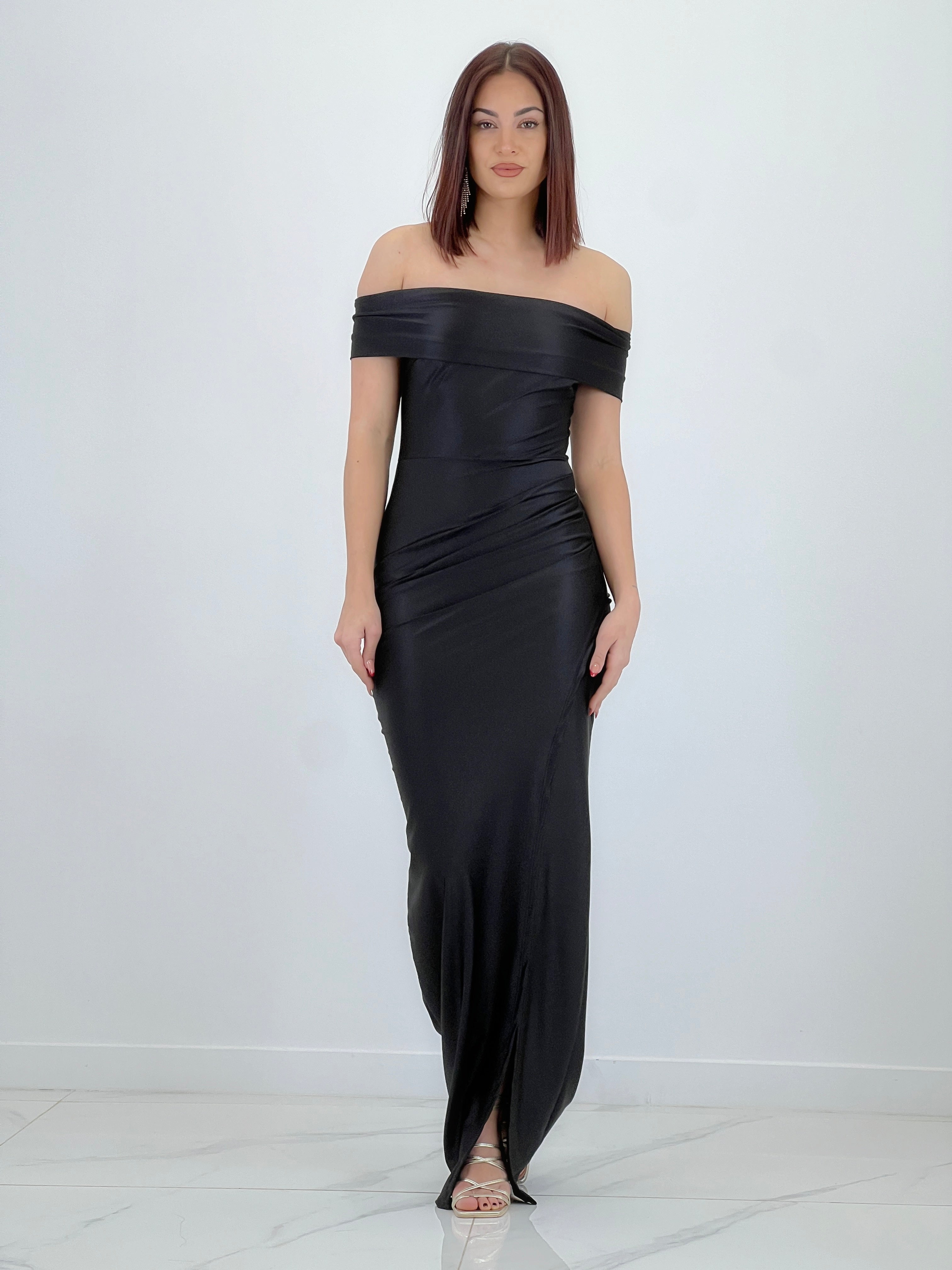 Vestido cuello barco raso Cindy - Zebra&Maduixa®