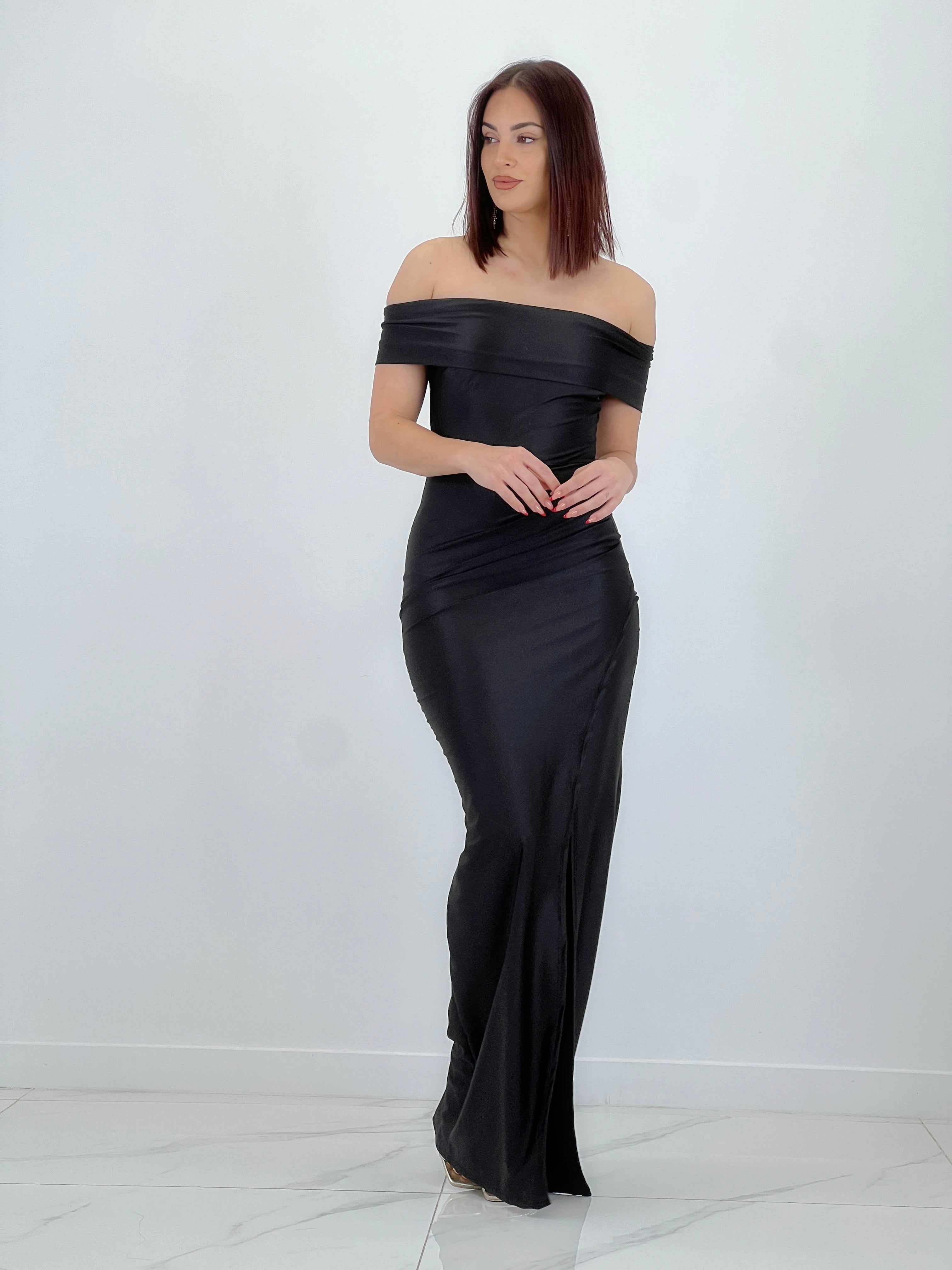 Vestido cuello barco raso Cindy - Zebra&Maduixa®