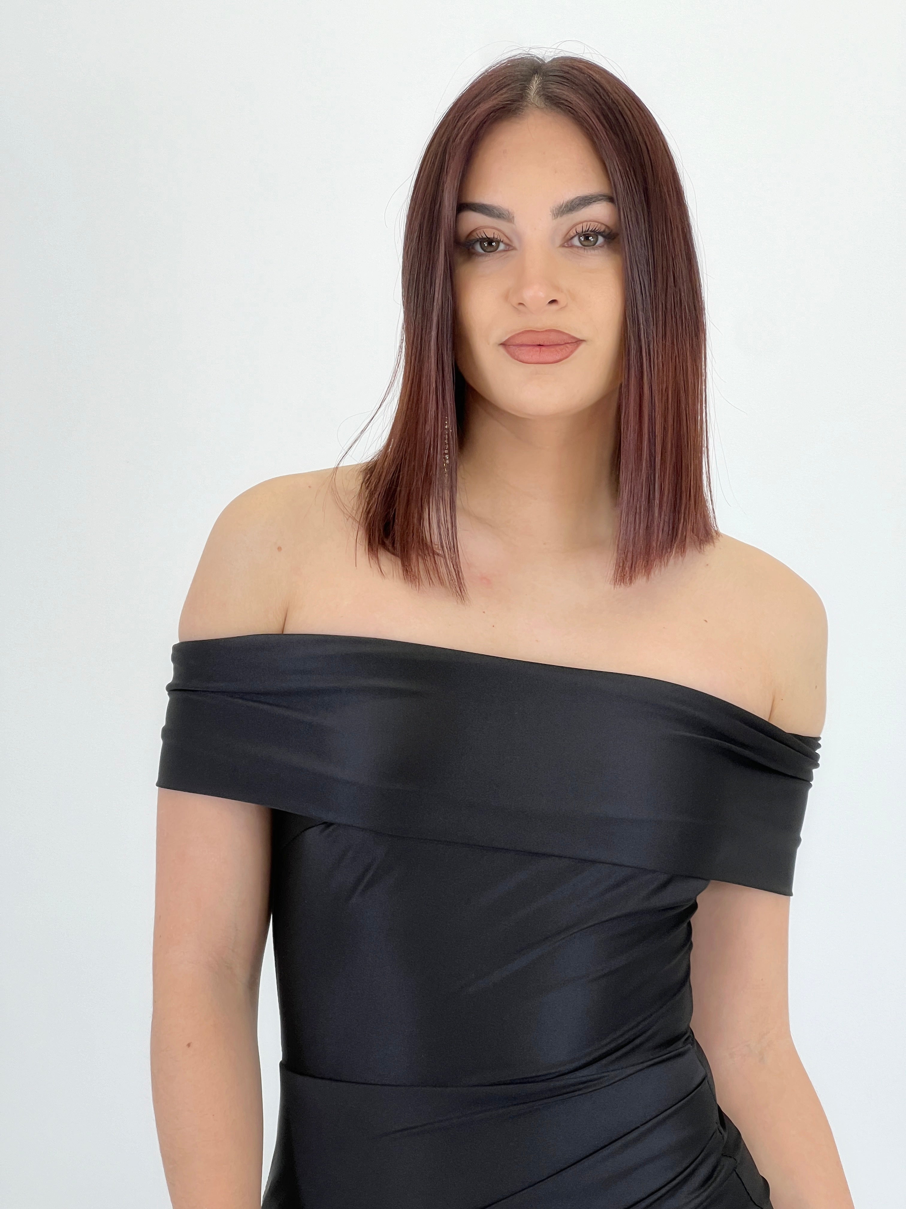Vestido cuello barco raso Cindy - Zebra&Maduixa®
