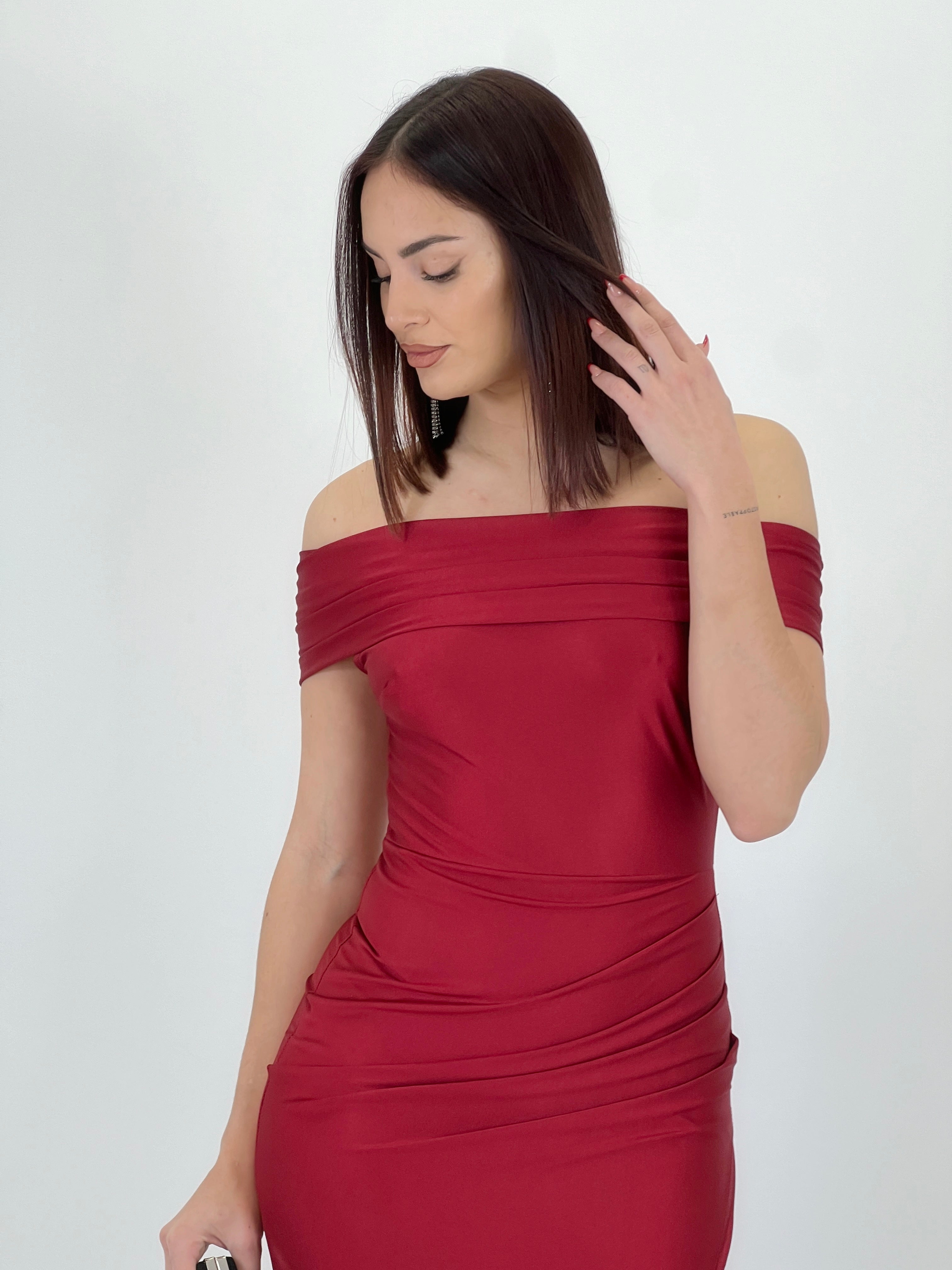 Vestido cuello barco raso Cindy - Zebra&Maduixa®