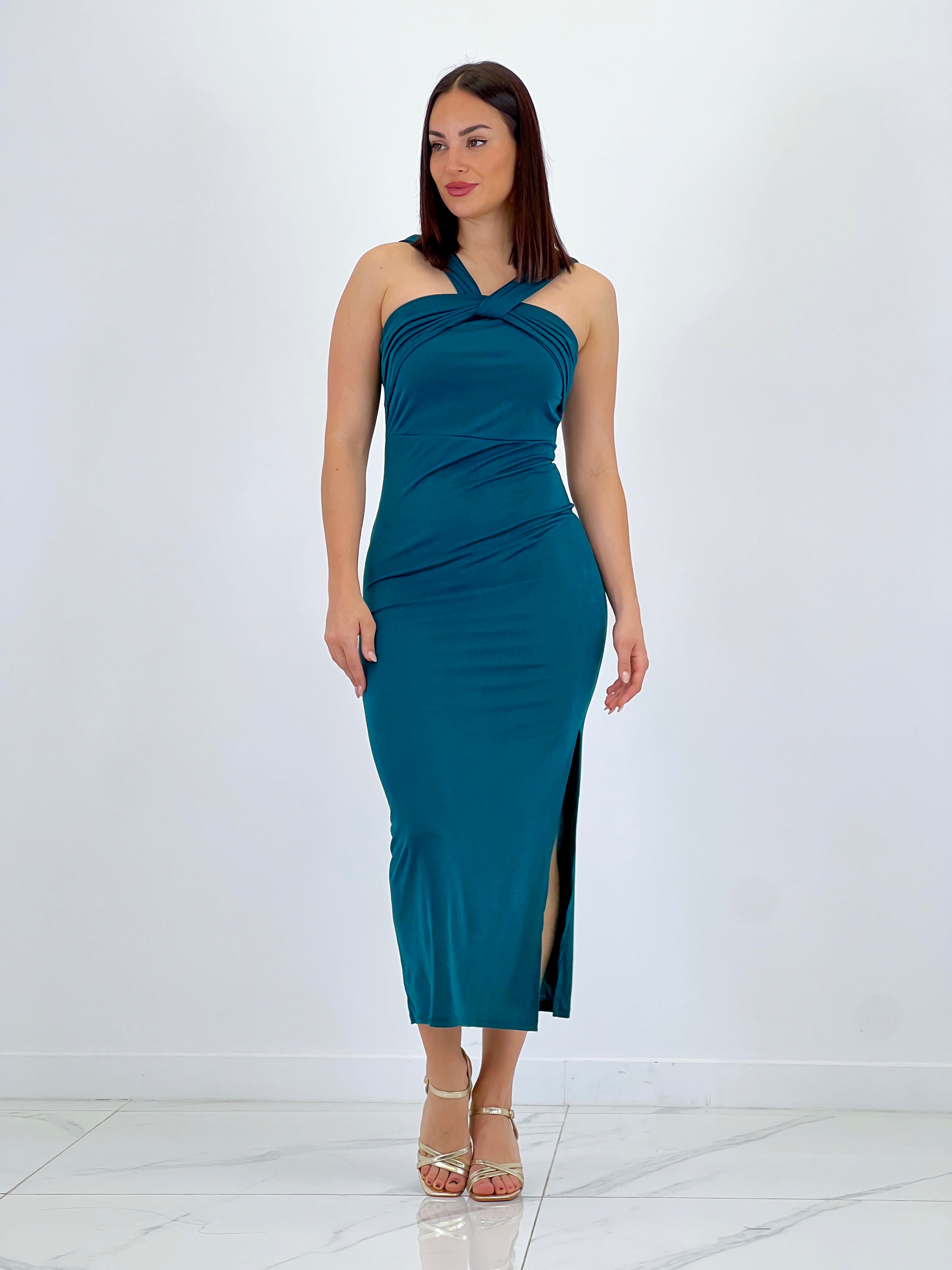 Vestido midi cruzado Belinda - Zebra&Maduixa®