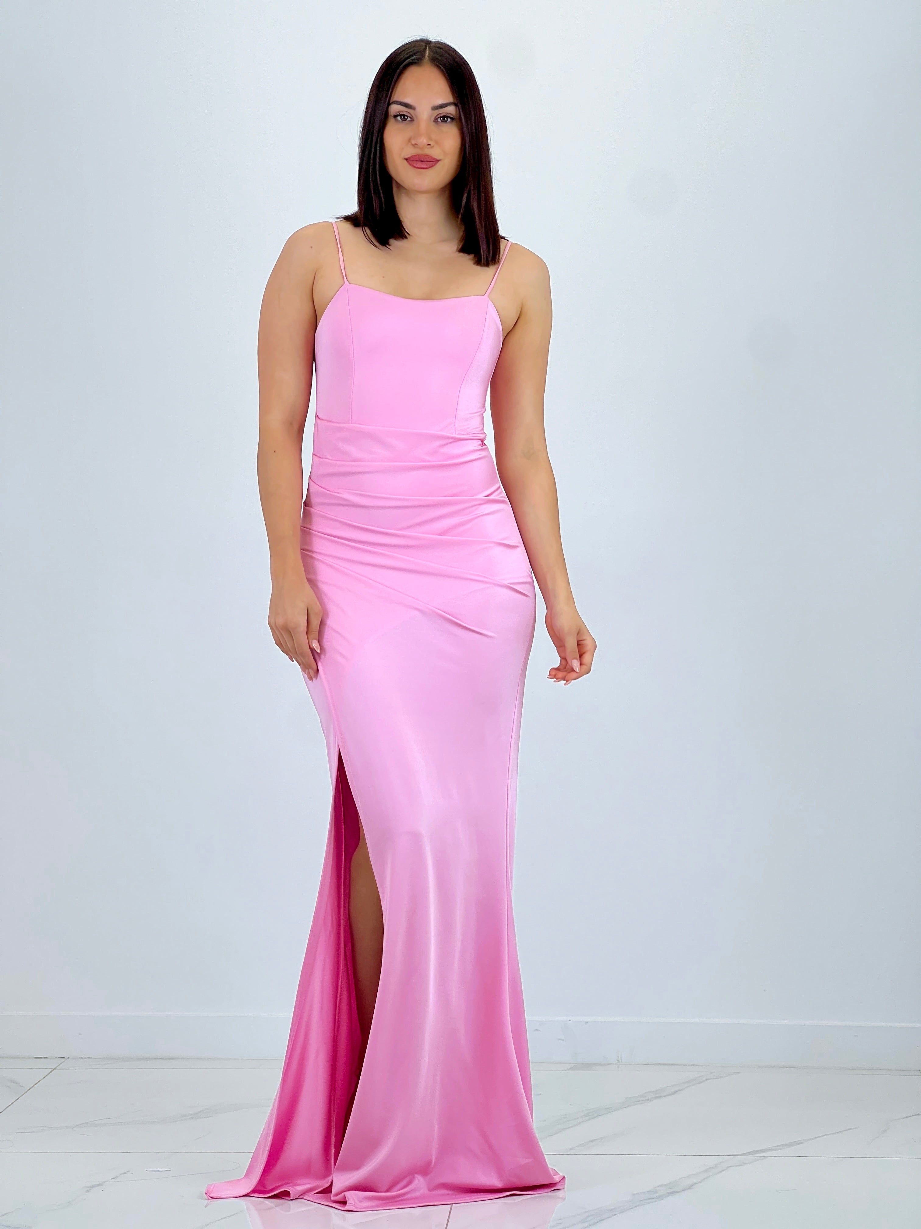 Vestido fruncido espalda cruzada Dina - Zebra&Maduixa®