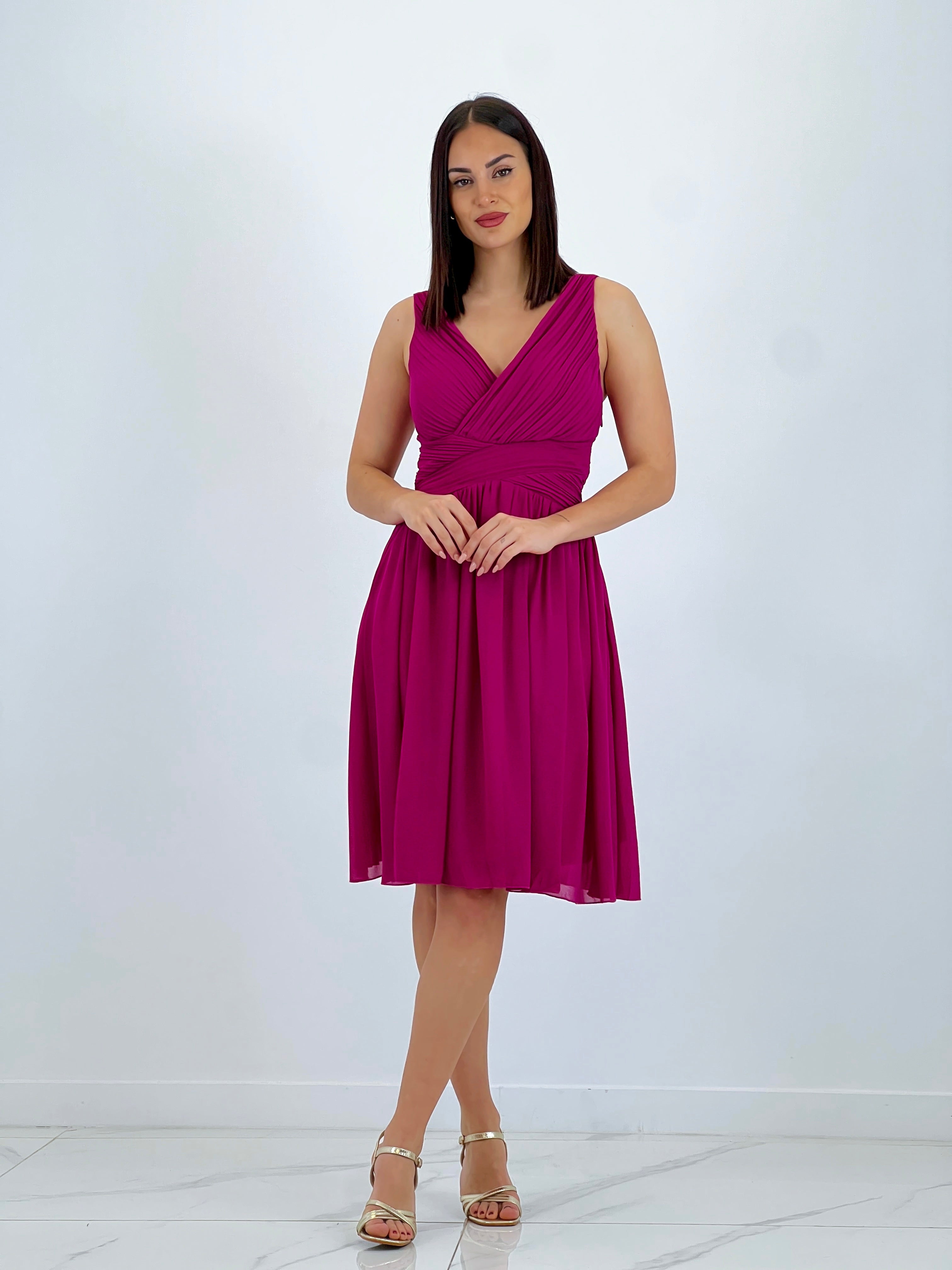 Vestido Elvia drapeado corto - Zebra&Maduixa®
