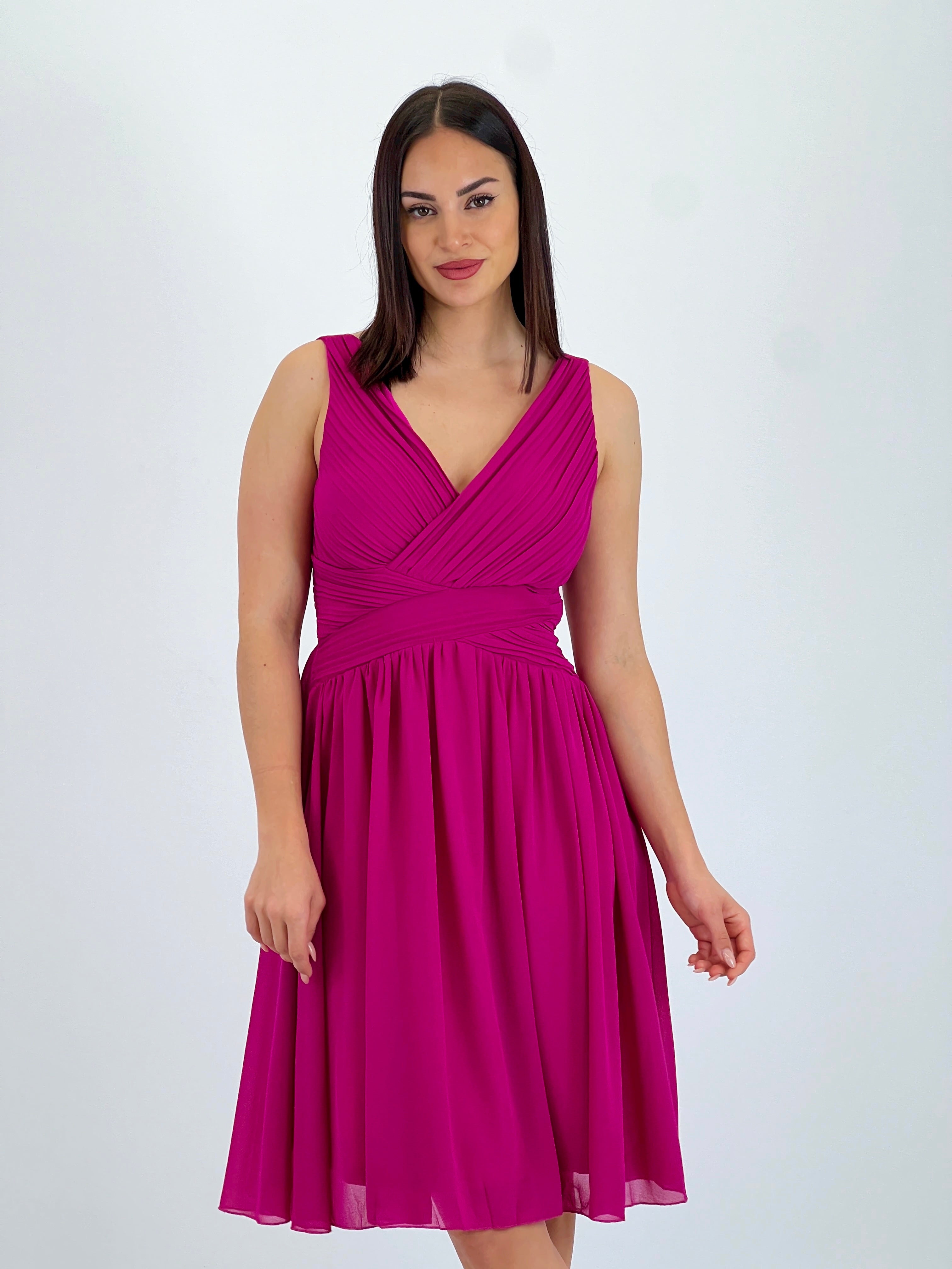 Vestido Elvia drapeado corto - Zebra&Maduixa®