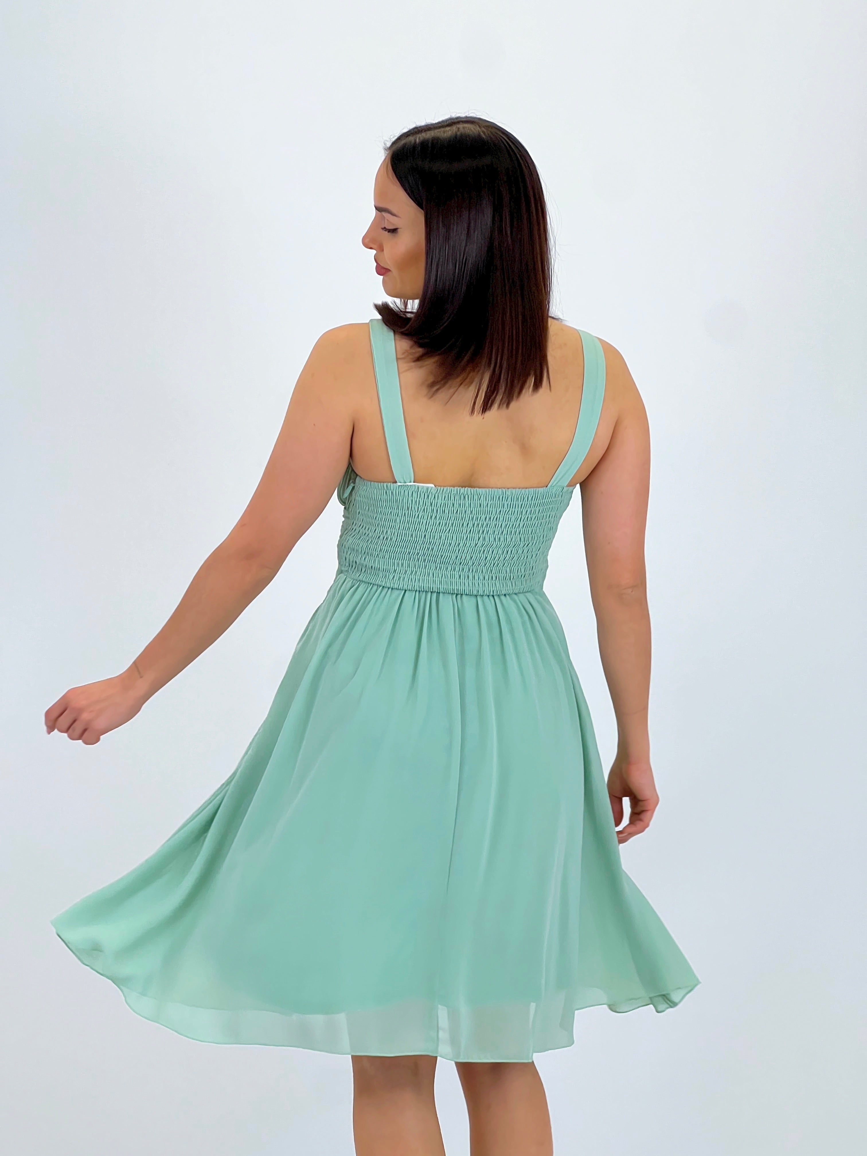 Vestido Elvia drapeado corto - Zebra&Maduixa®
