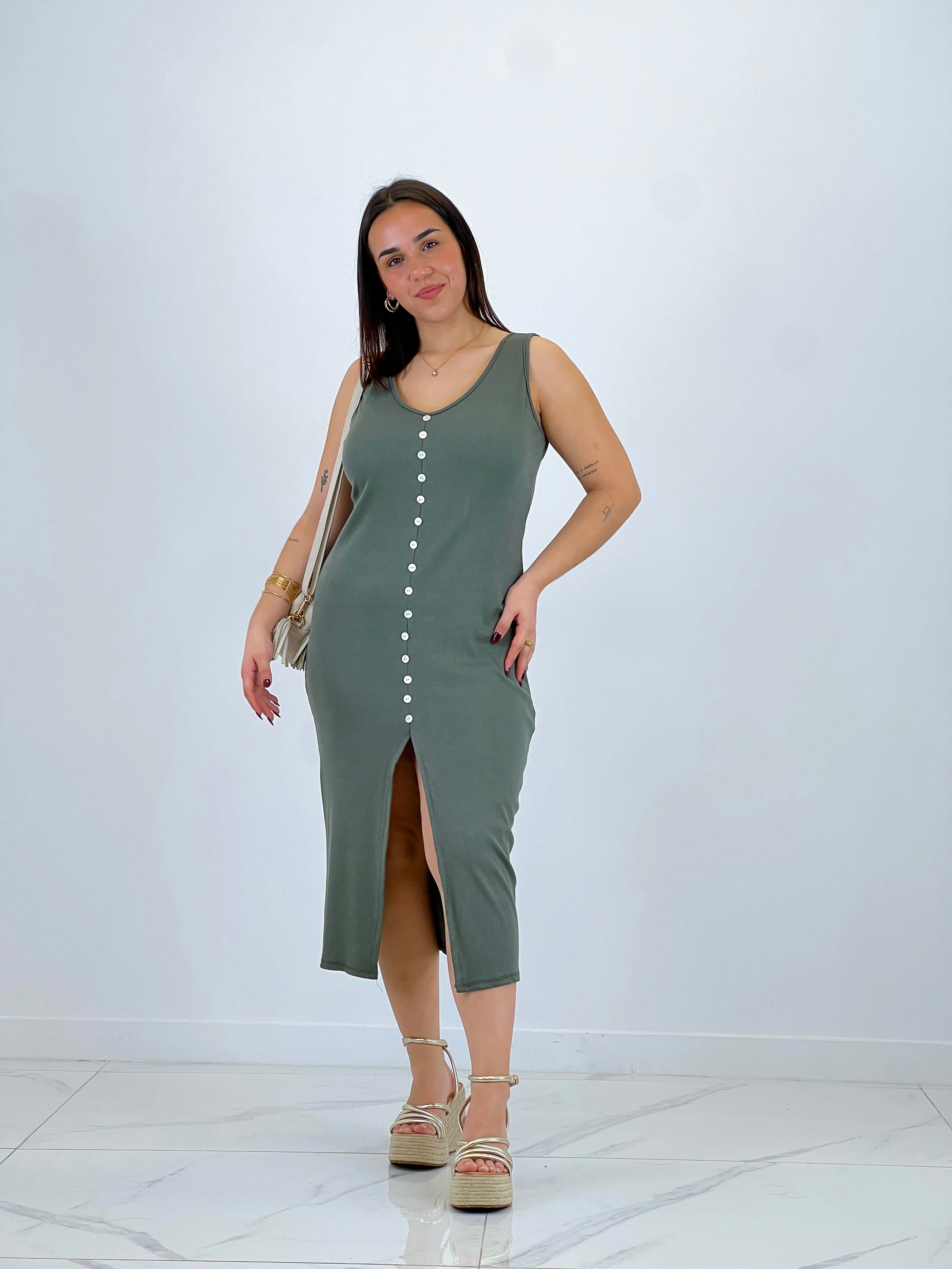 Vestido canalé botones - Zebra&Maduixa®