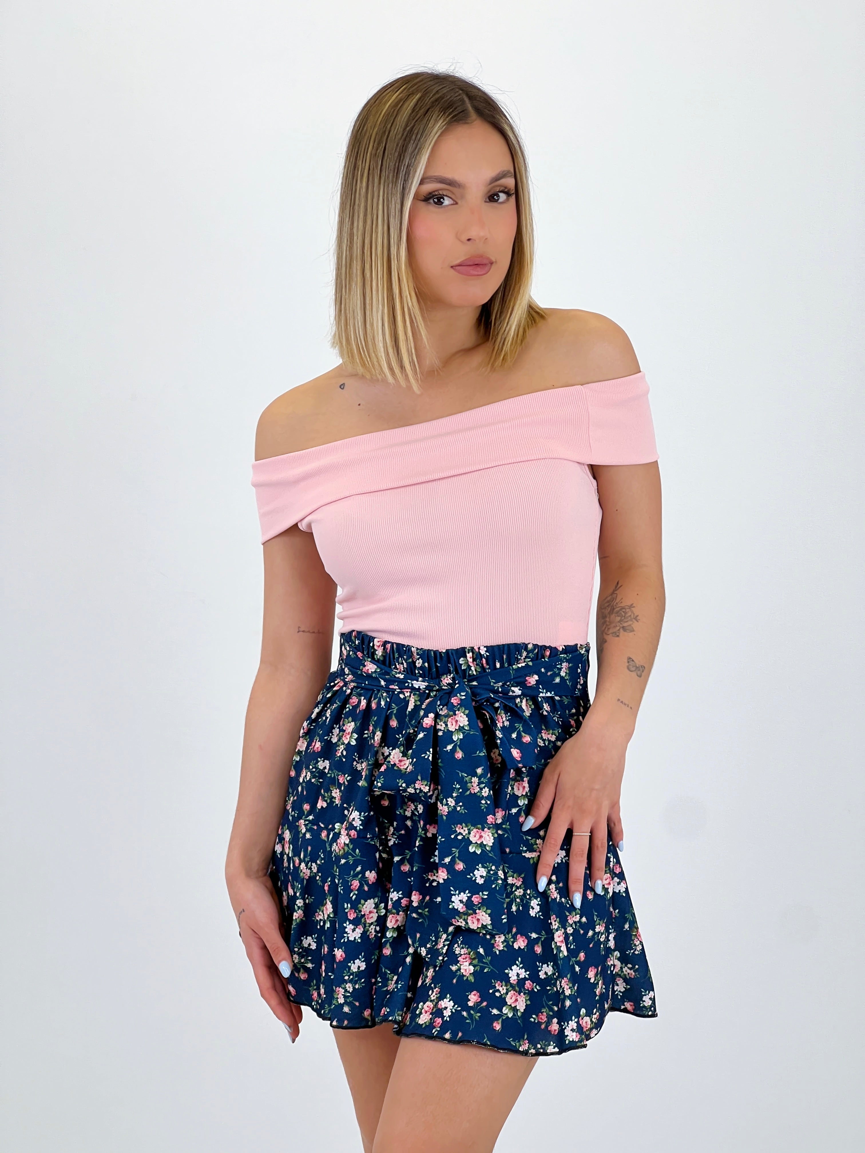 Jupe-culotte fleurs