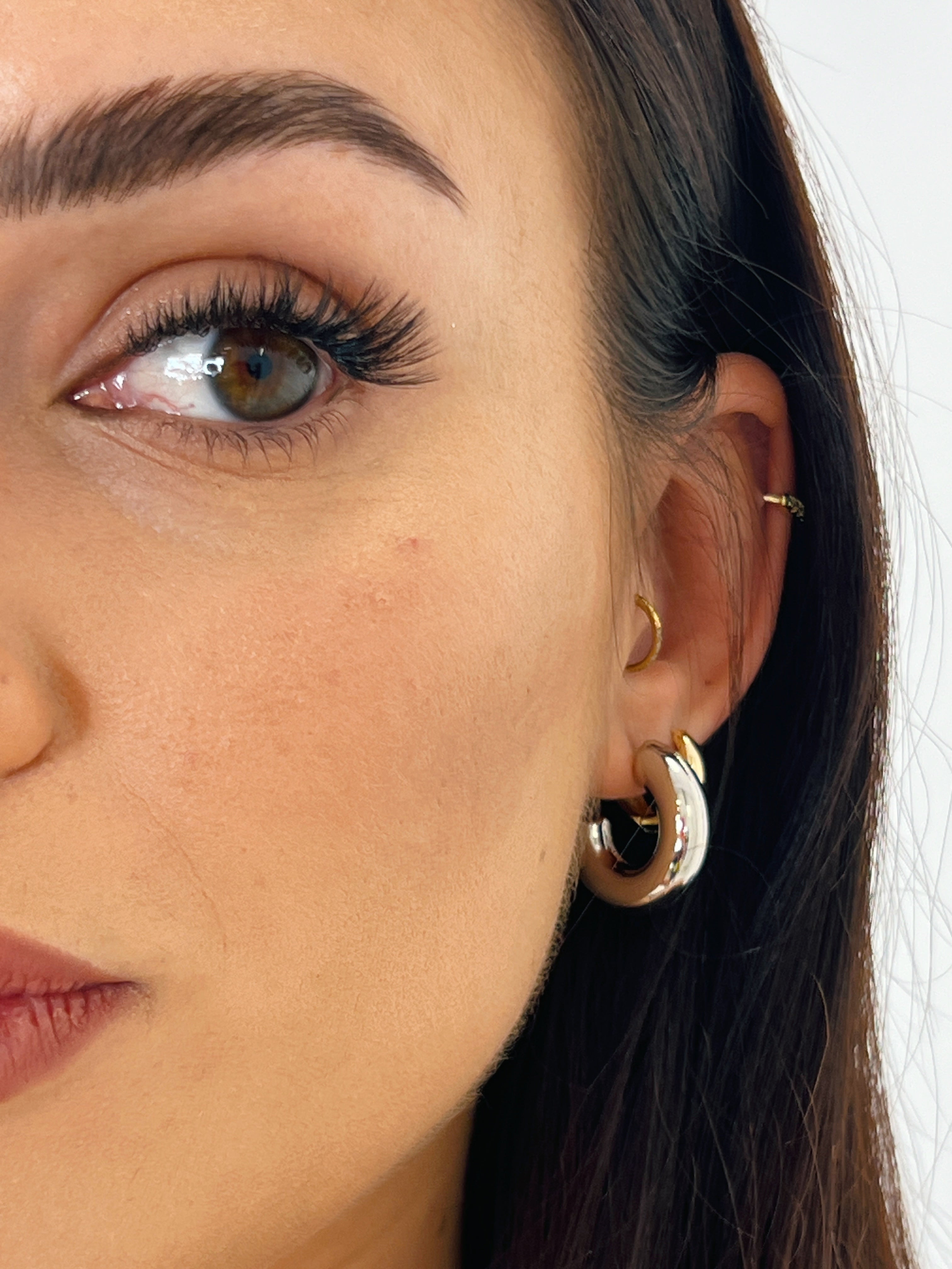 Pendientes aro grueso mediano - Zebra&Maduixa®
