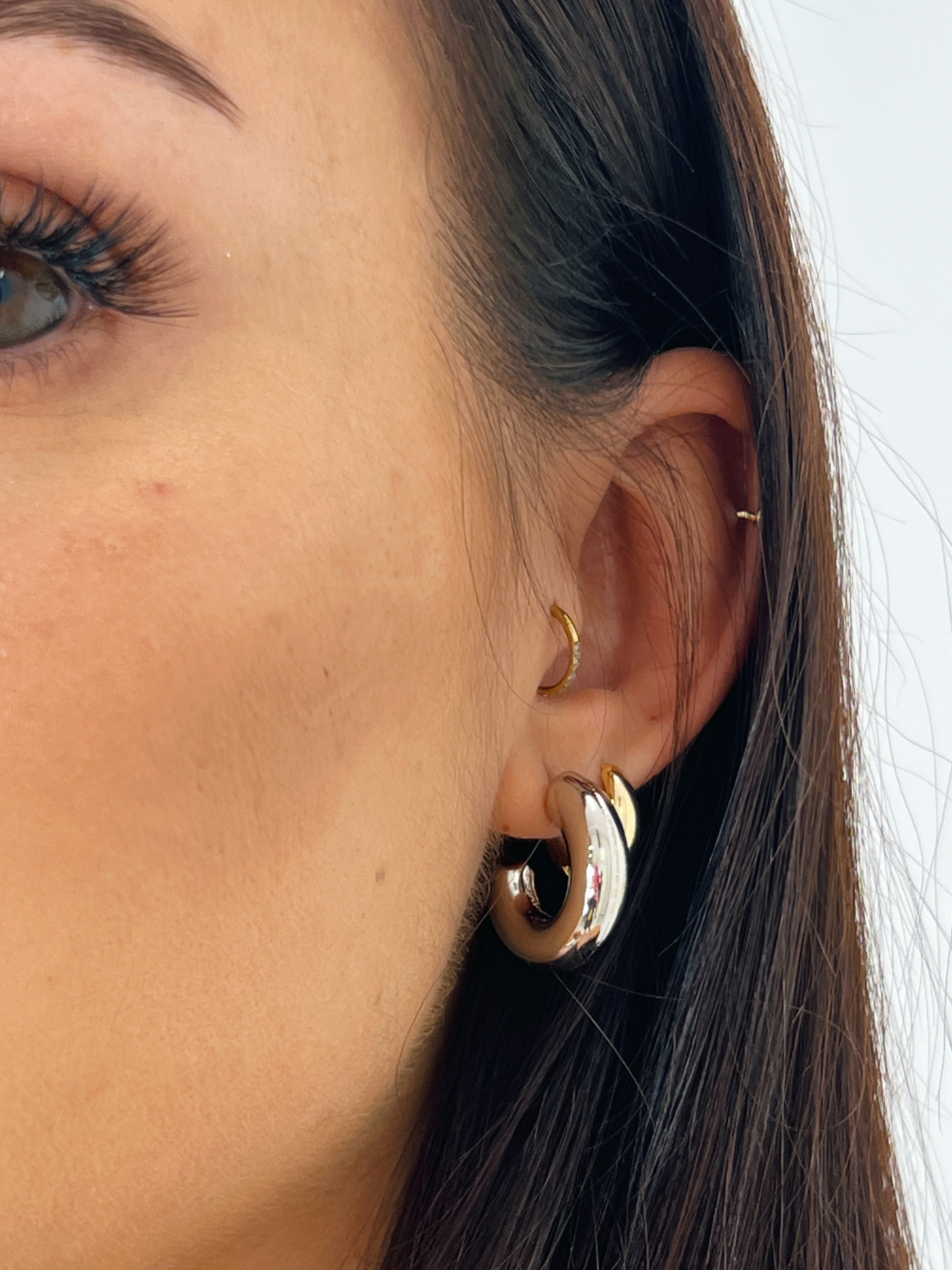 Pendientes aro grueso mediano - Zebra&Maduixa®
