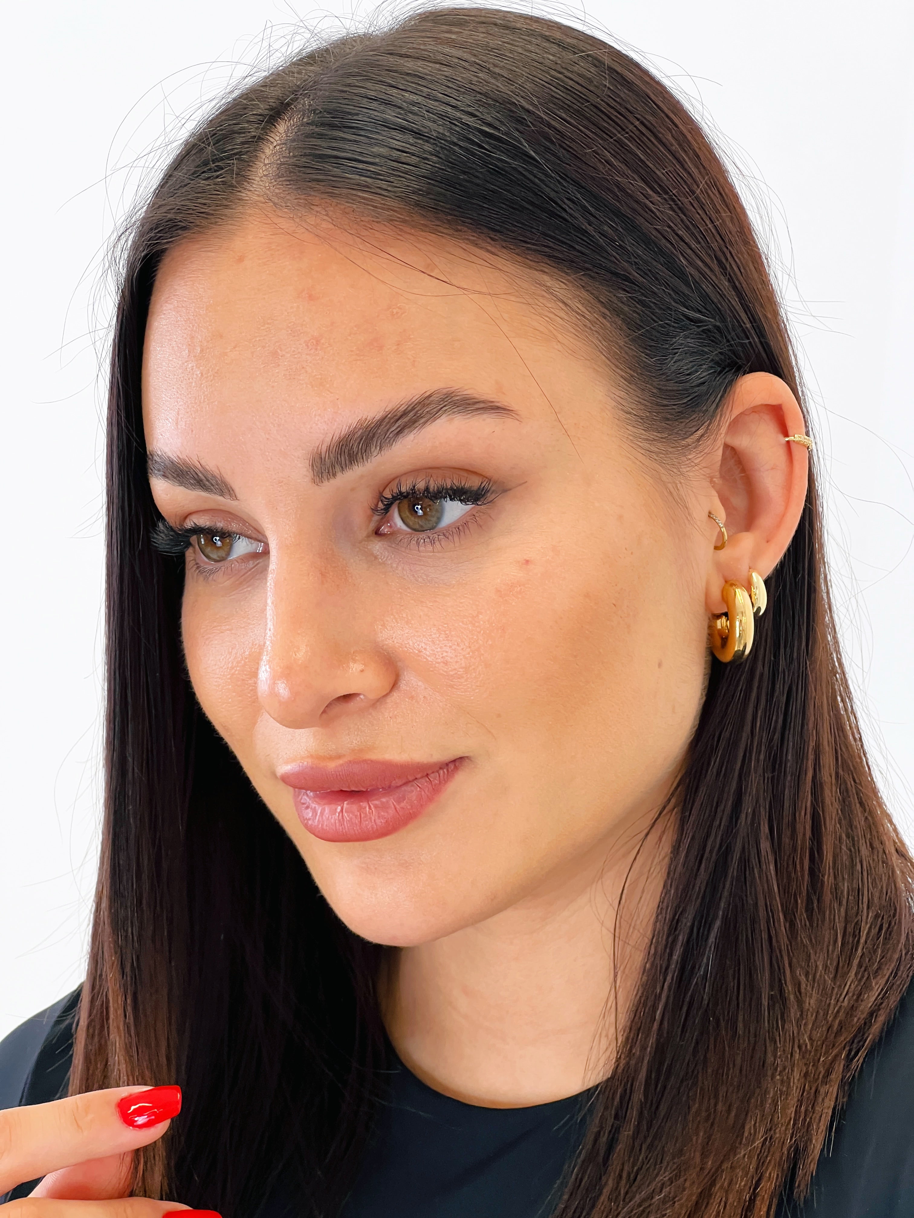 Pendientes aro grueso mediano - Zebra&Maduixa®