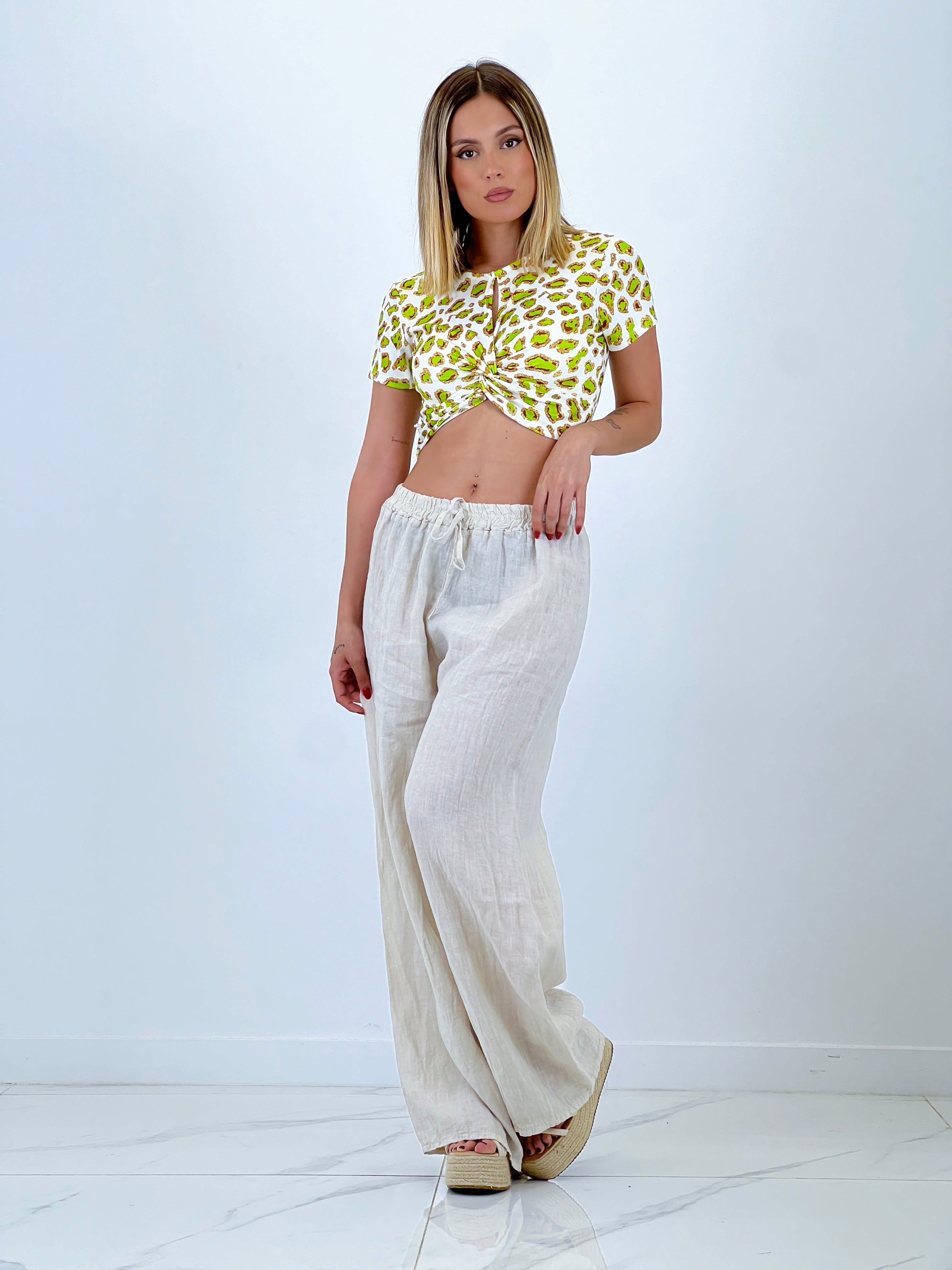 Camiseta cropped Leopardo - Zebra&Maduixa®