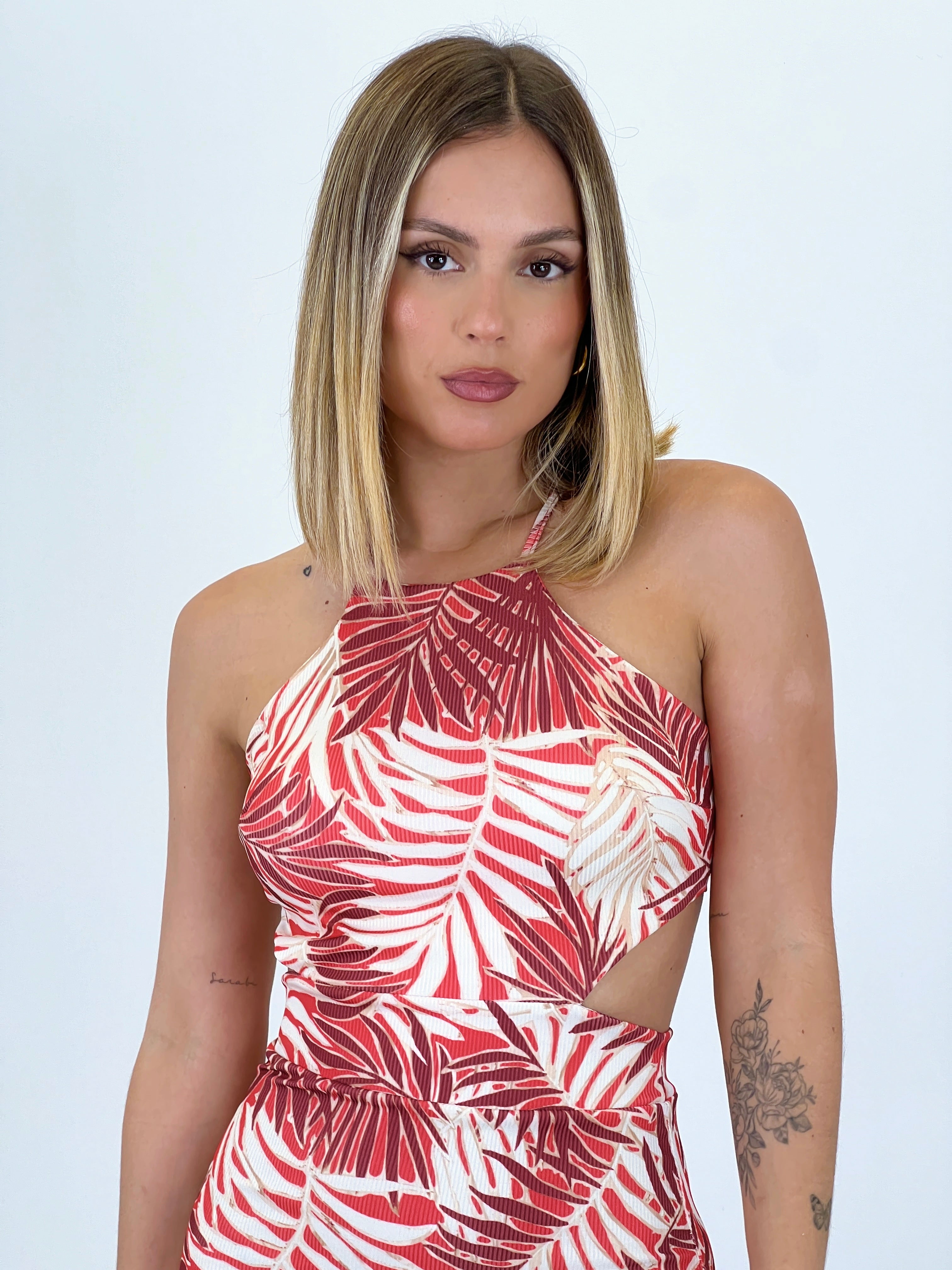 Vestido lace up estampado - Zebra&Maduixa®