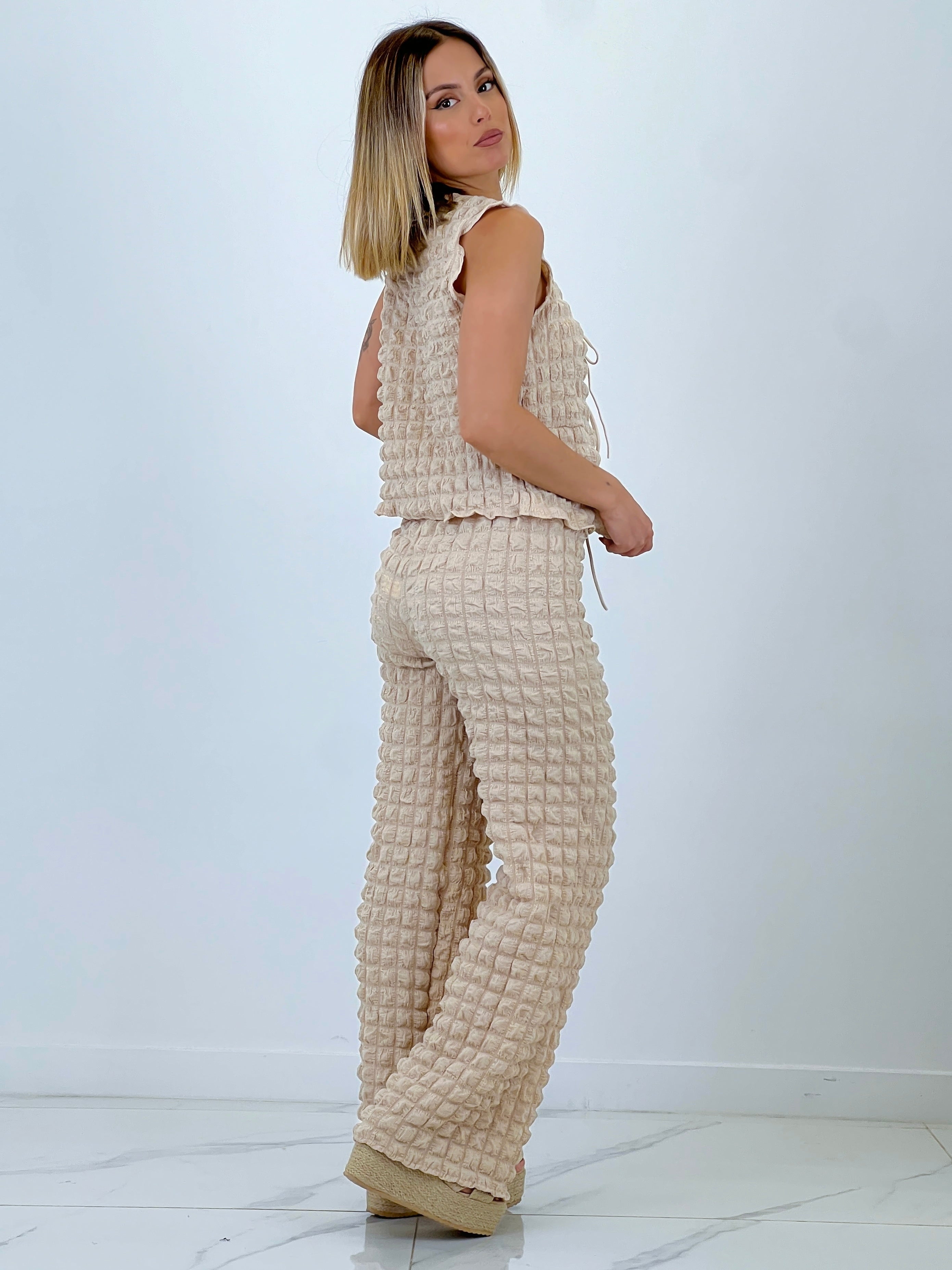 Conjunto chaleco pantalón flare - Zebra&Maduixa®