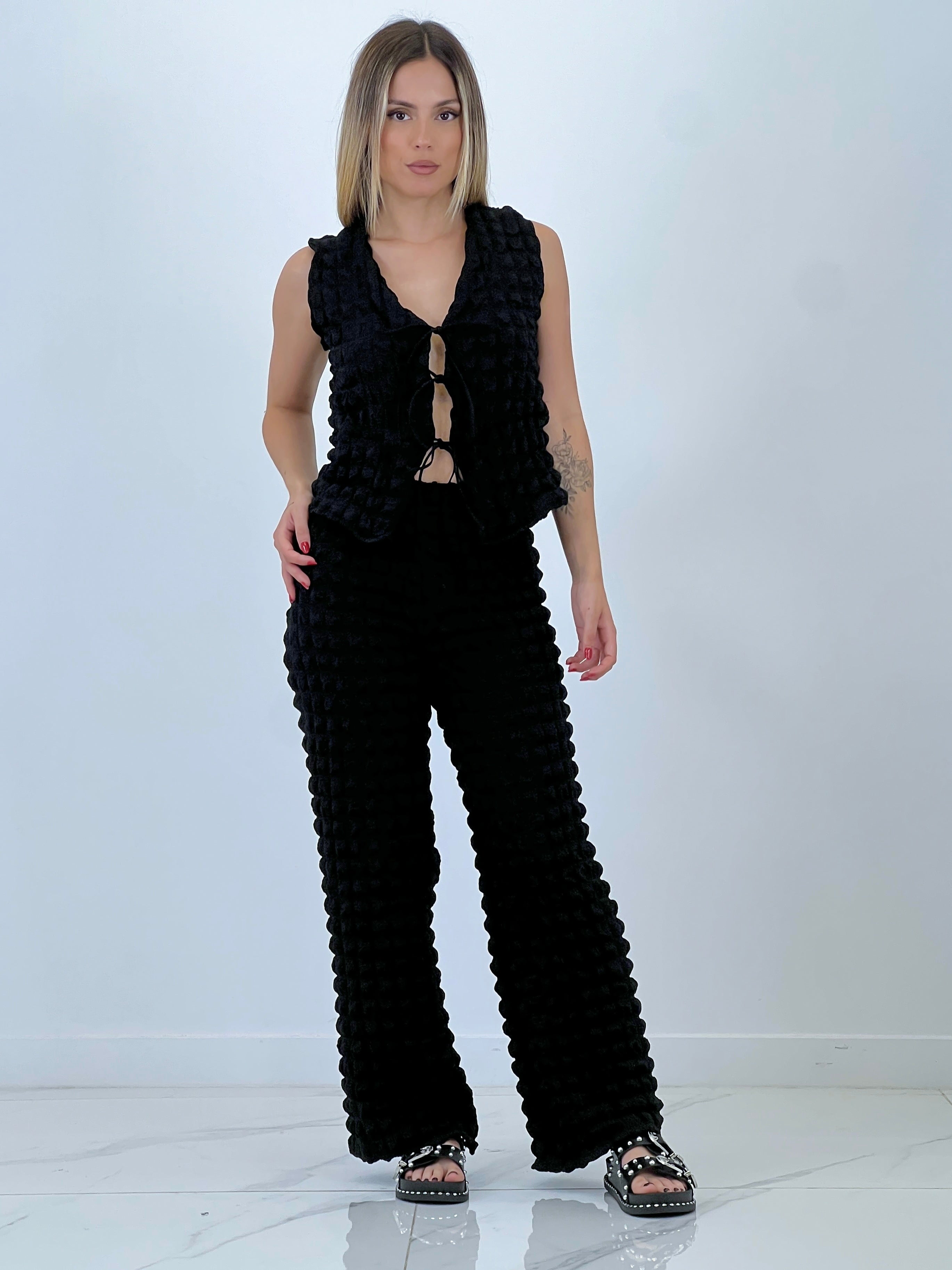 Conjunto chaleco pantalón flare - Zebra&Maduixa®