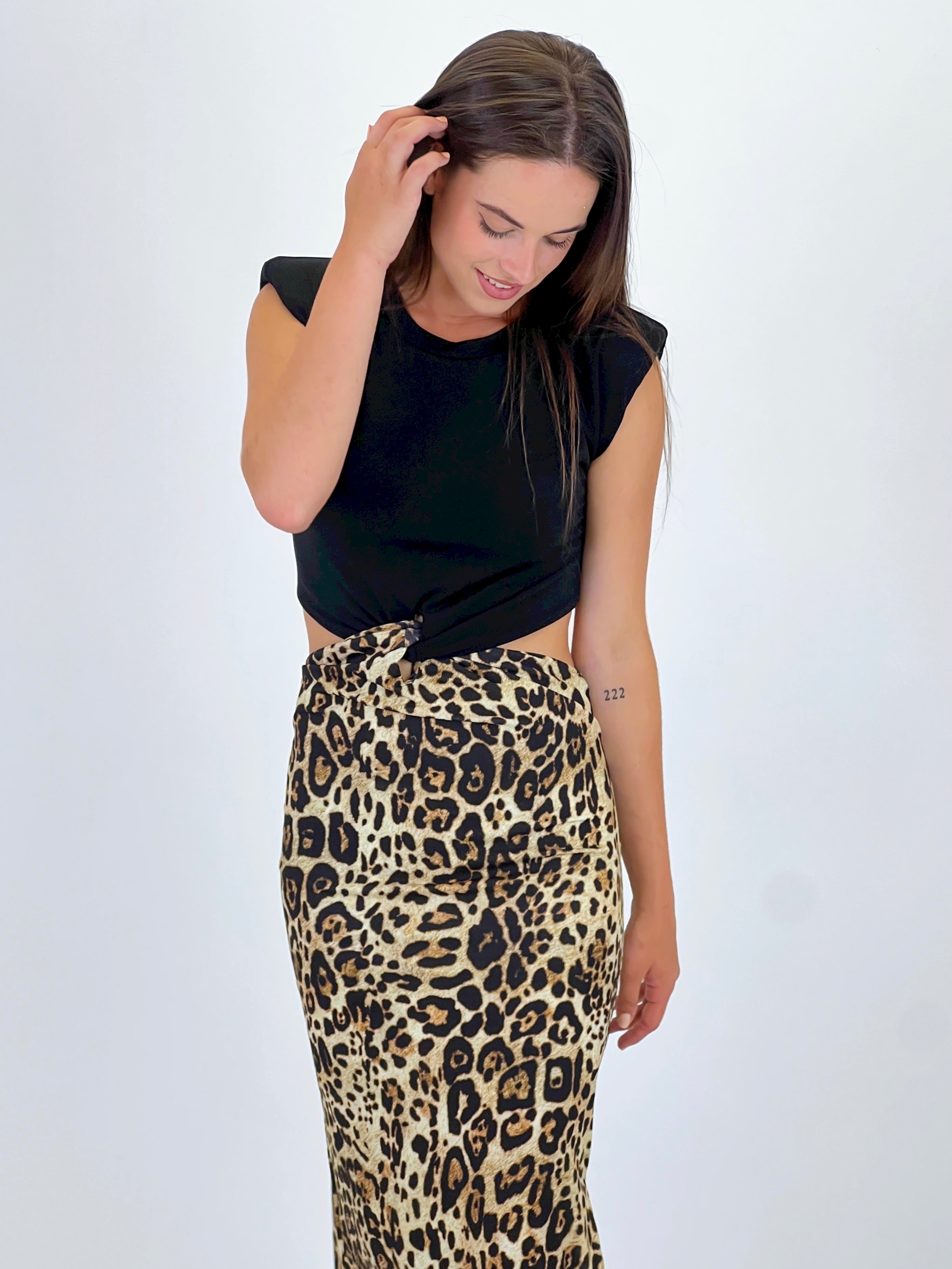 Vestido combinado animal print - Zebra&Maduixa®