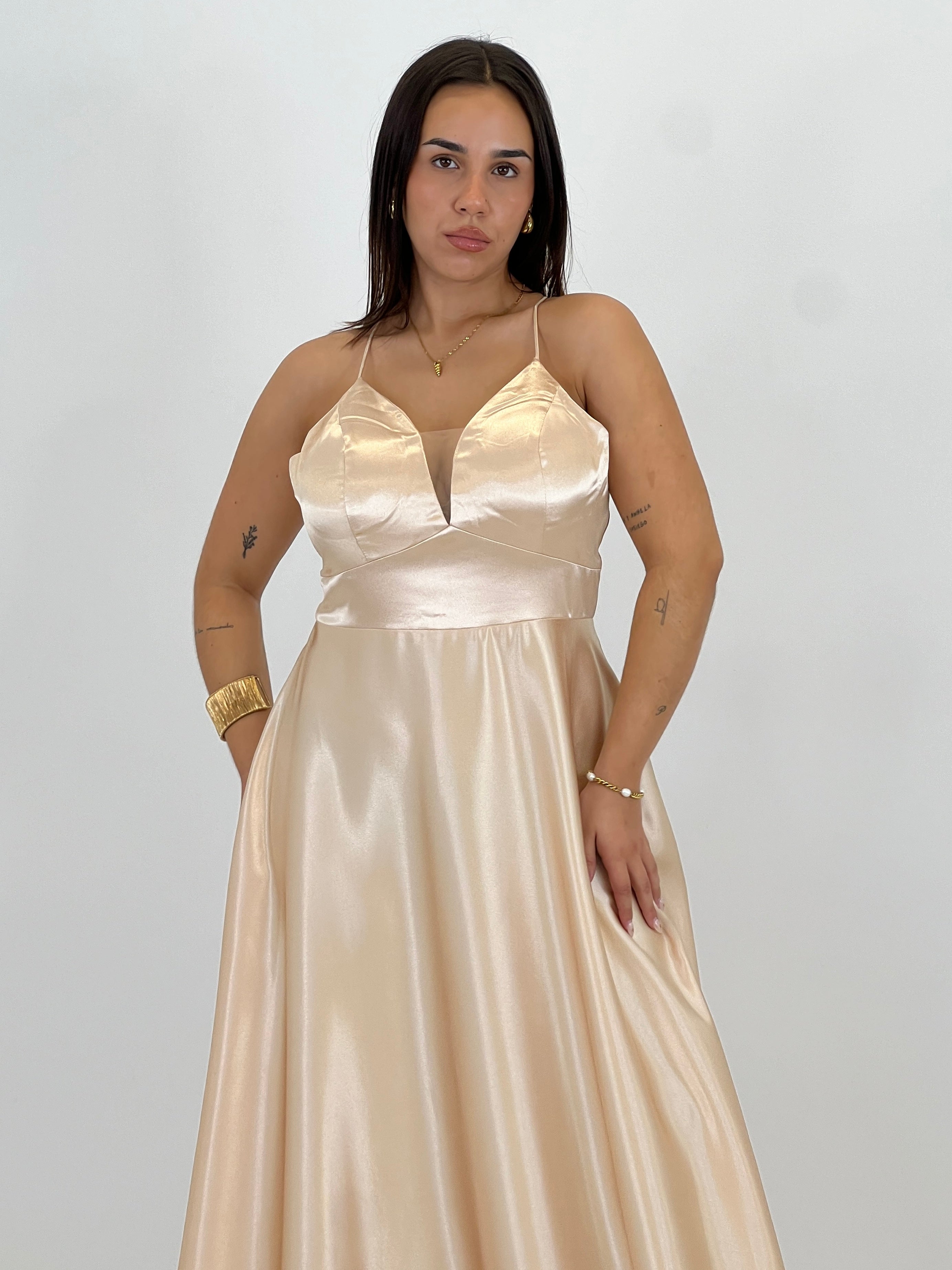 Vestido raso ceremonia Emma - Zebra&Maduixa®