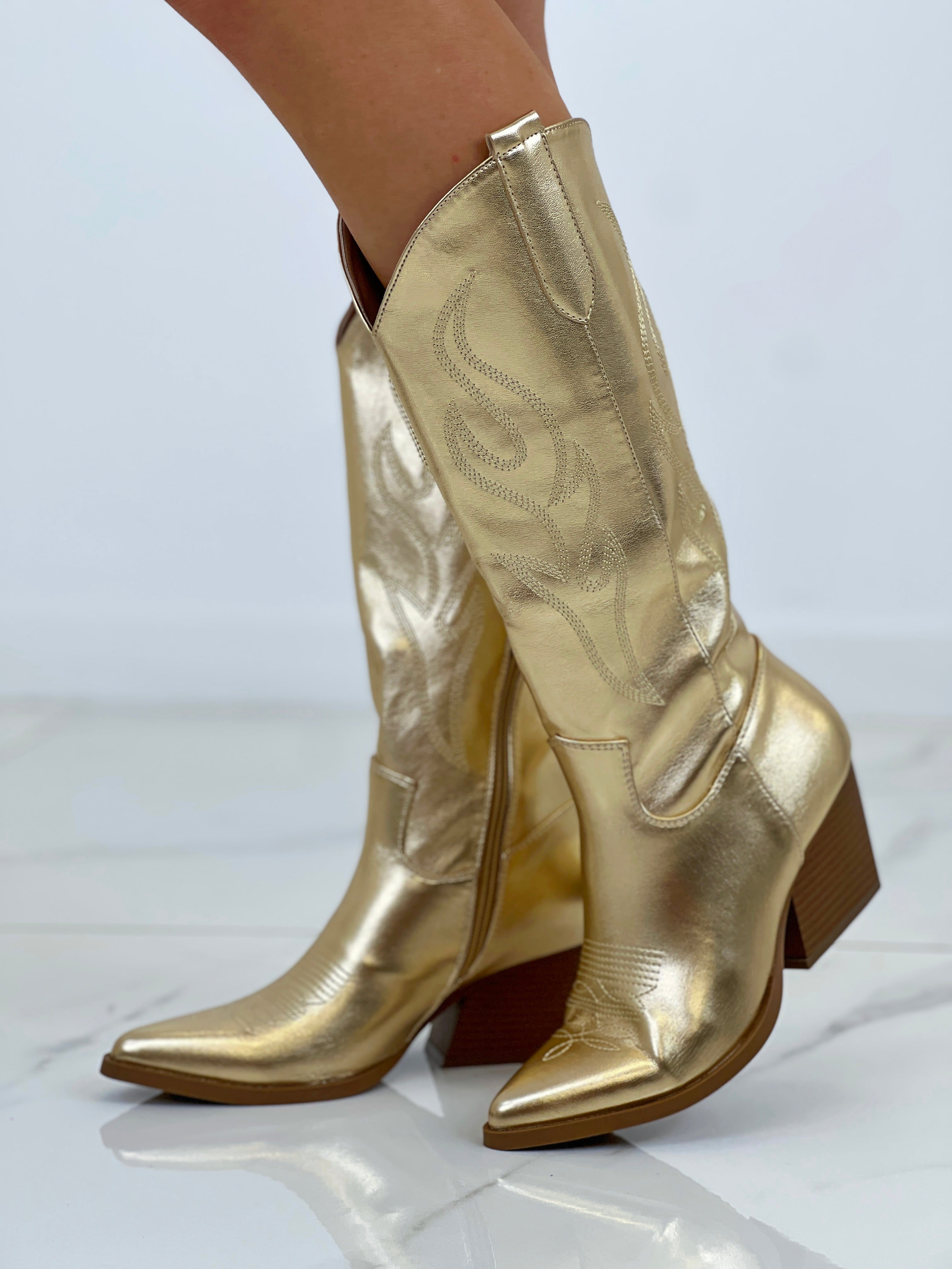 Bota cowboy metalizada - Zebra&Maduixa®