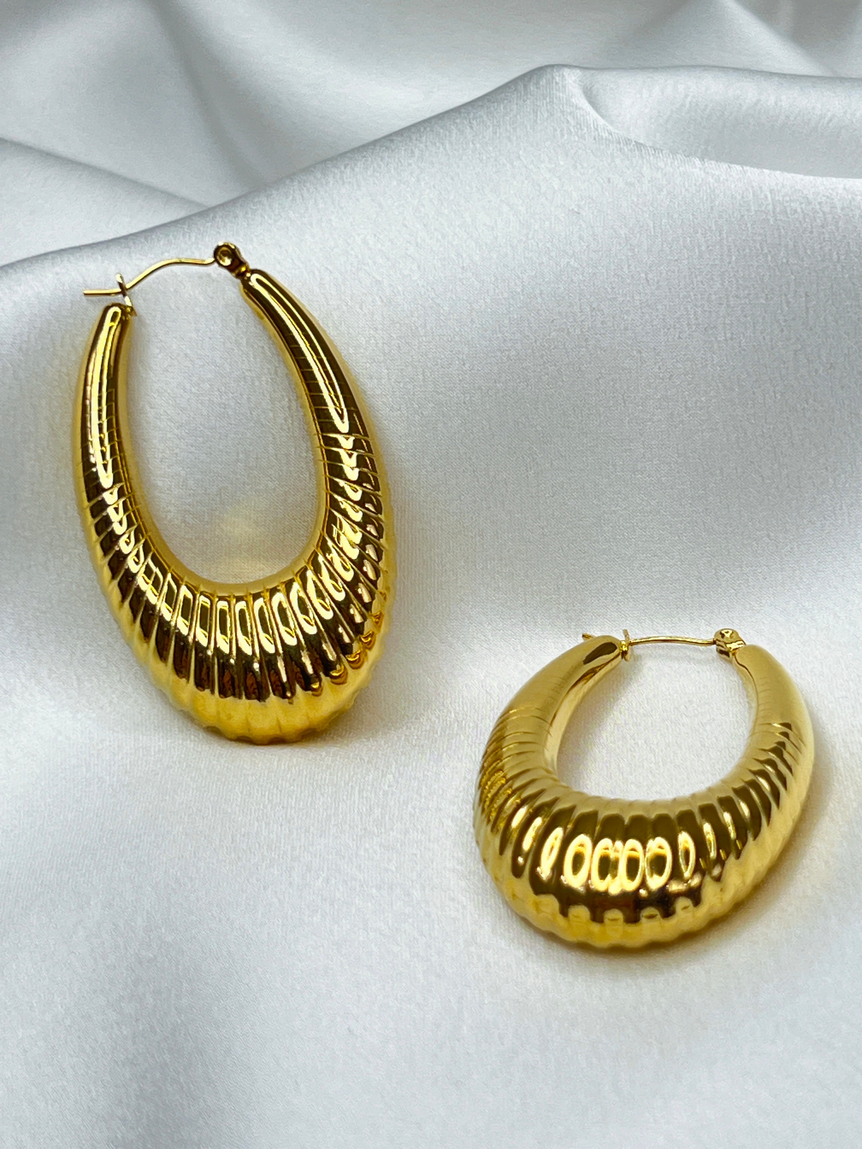Pendientes aros ovalado - Zebra&Maduixa®