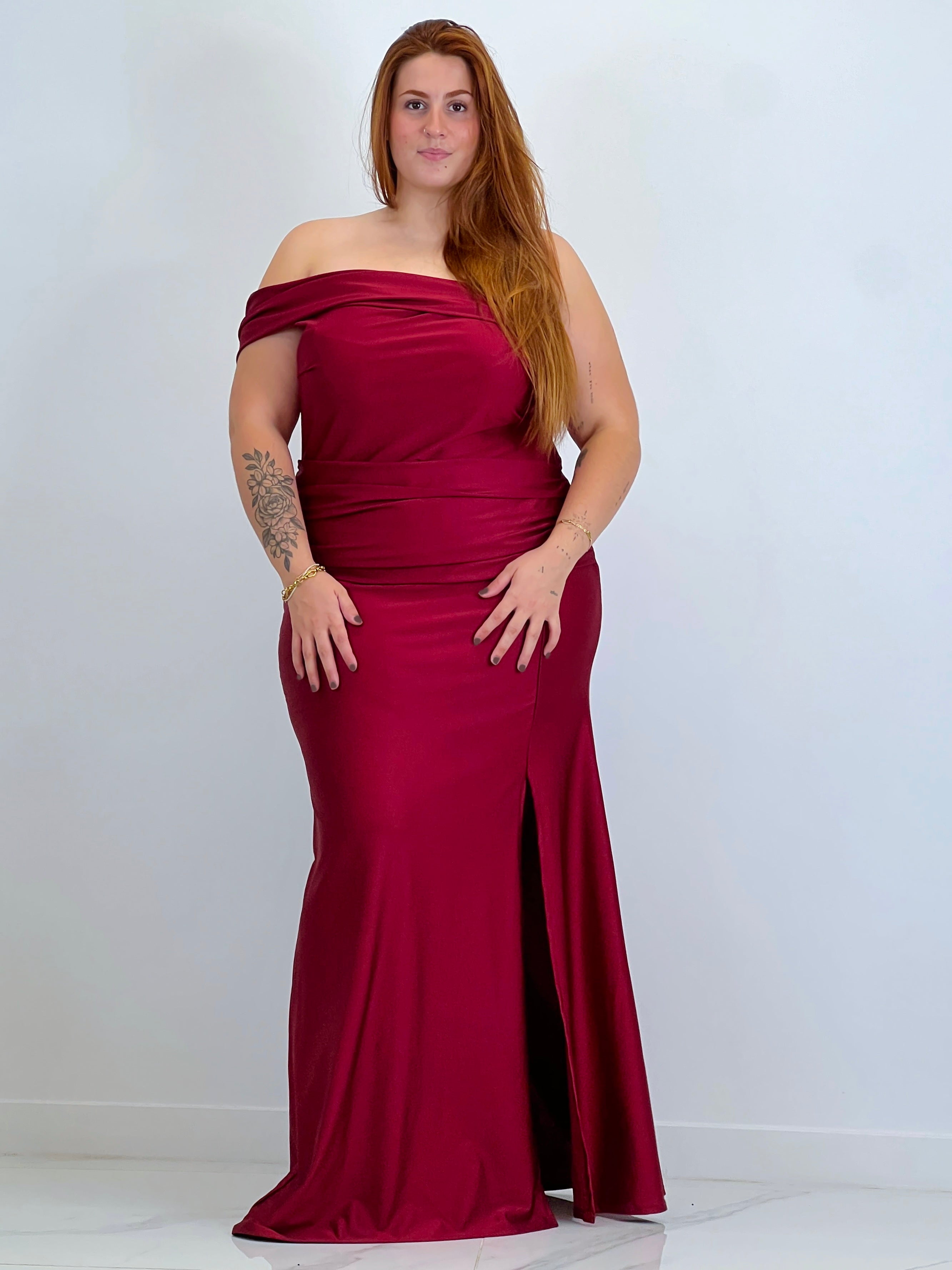 Vestido satinado Grace Plus size - Zebra&Maduixa®