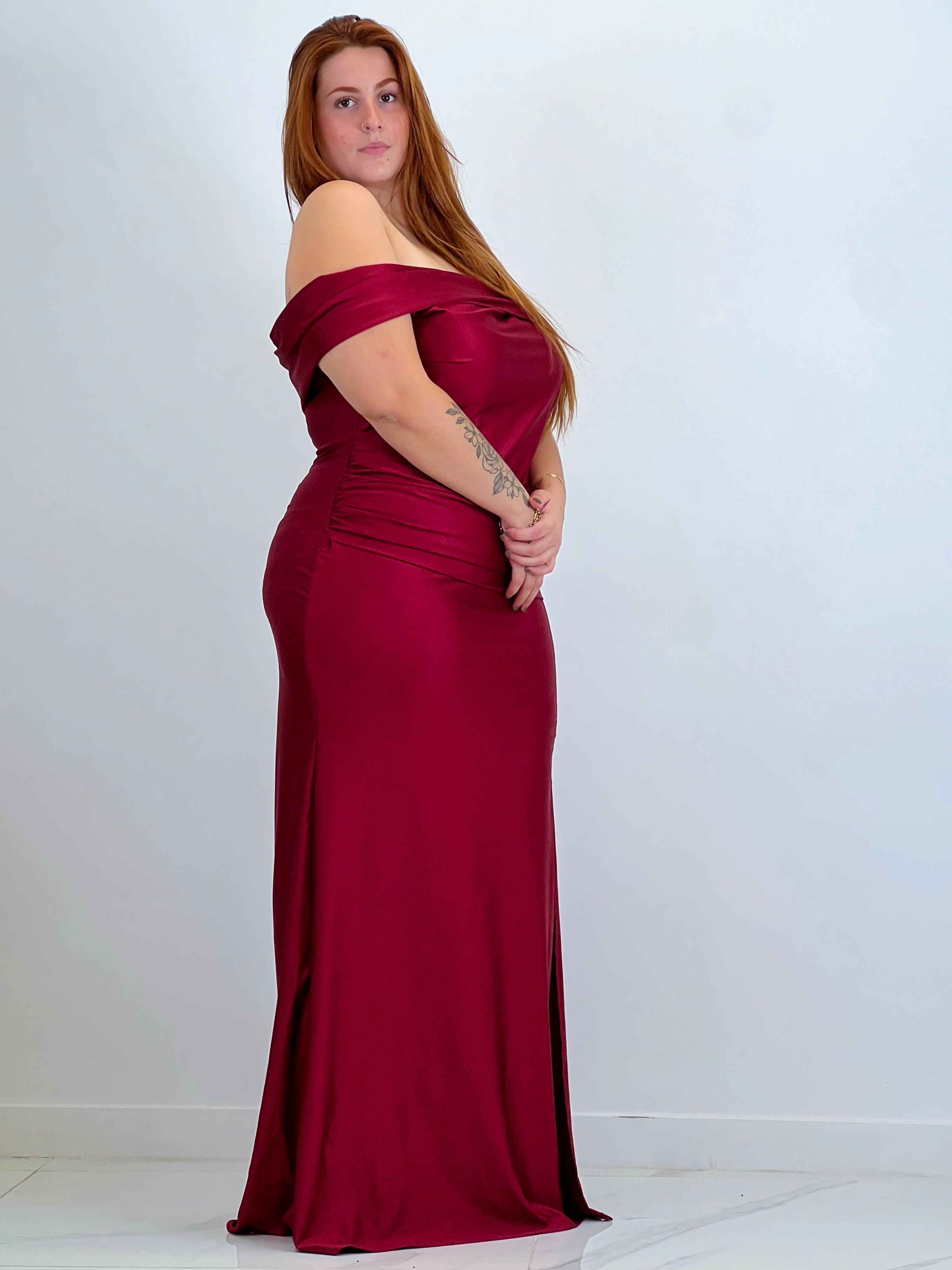 Vestido satinado Grace Plus size - Zebra&Maduixa®