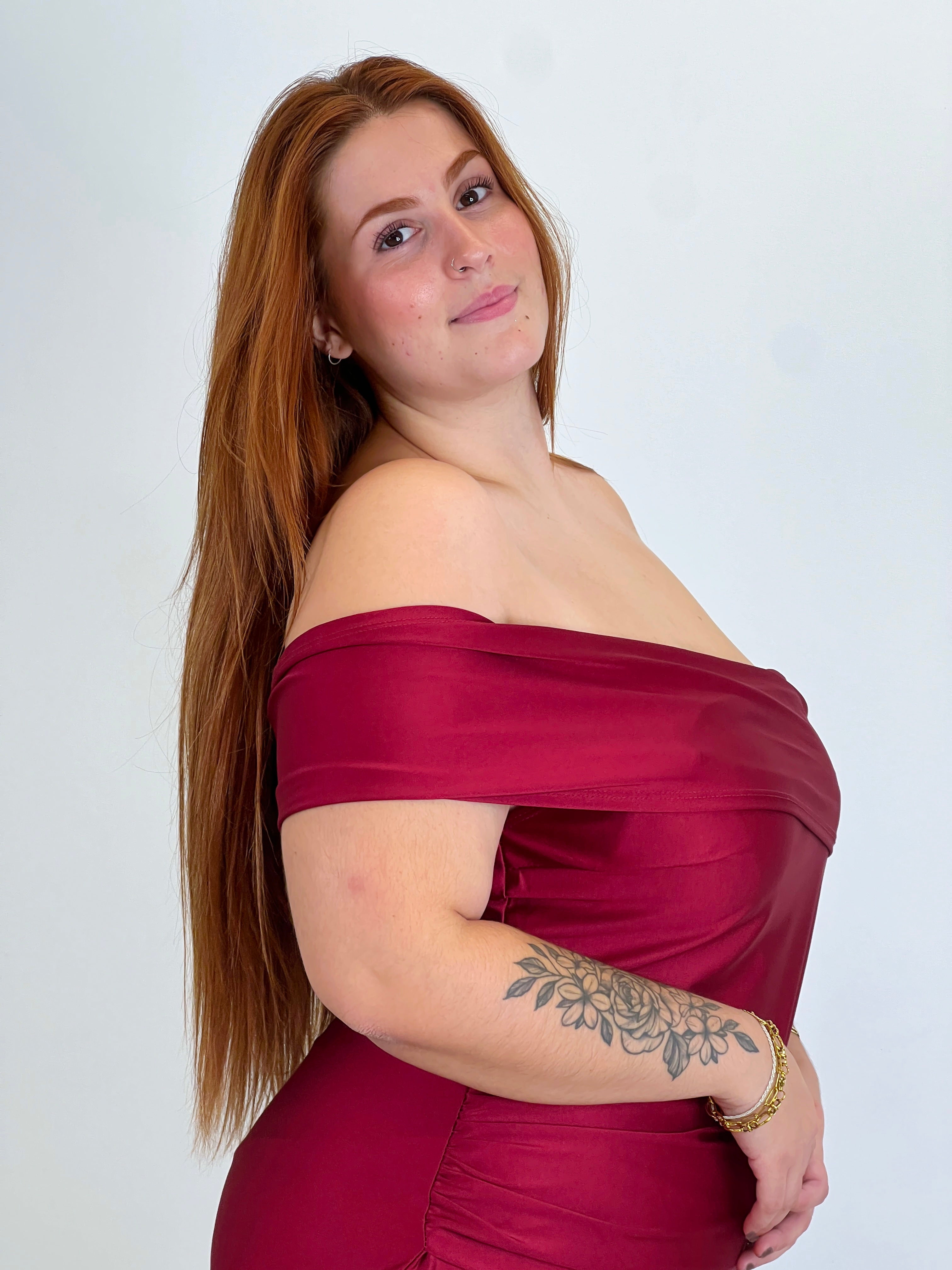 Vestido satinado Grace Plus size - Zebra&Maduixa®