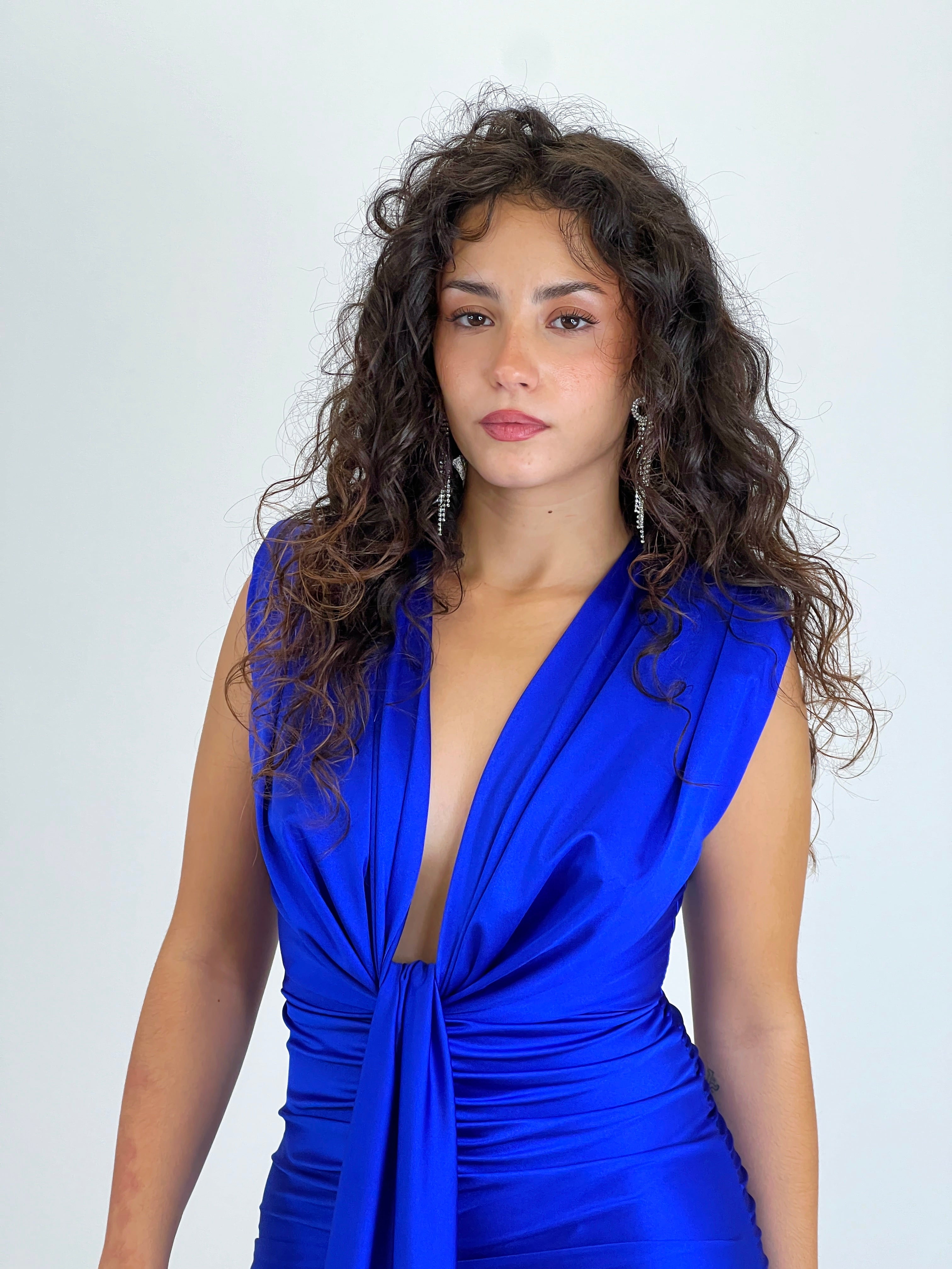 Robe midi Gia nouée