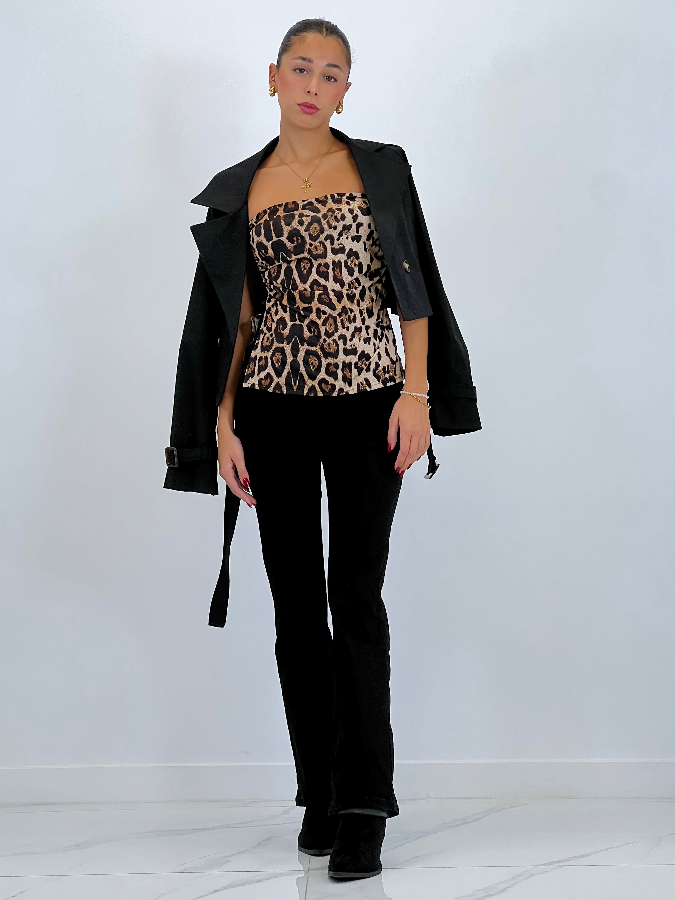 Bandana supérieur imprimé animalier