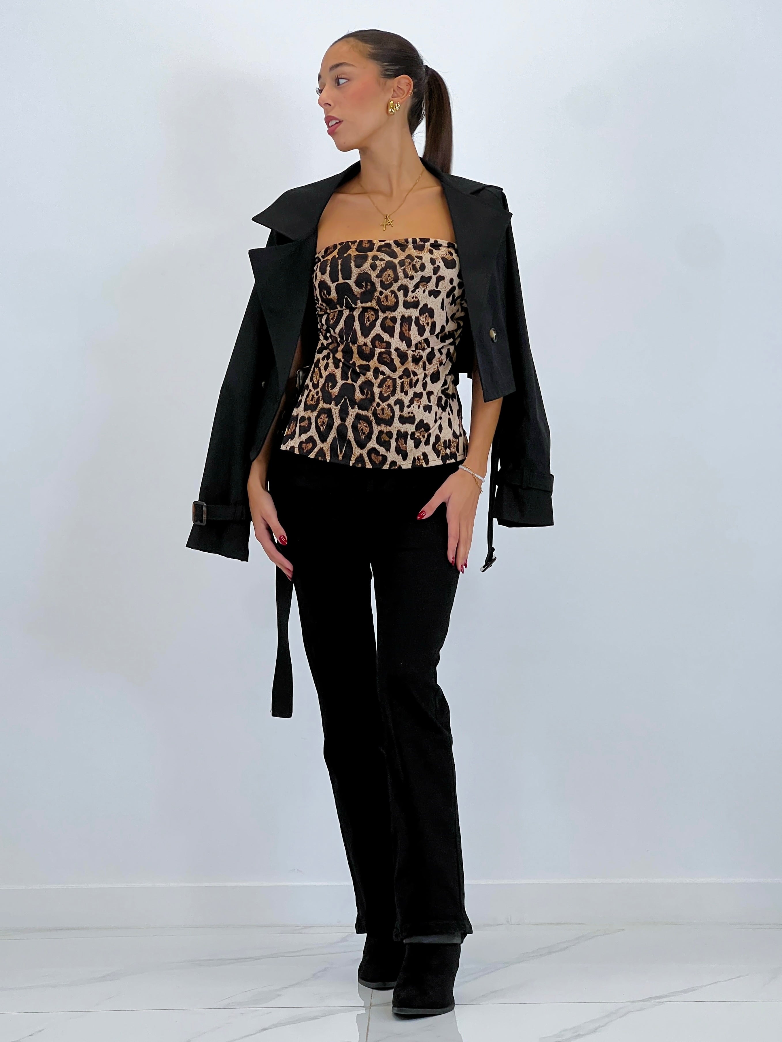 Bandana supérieur imprimé animalier