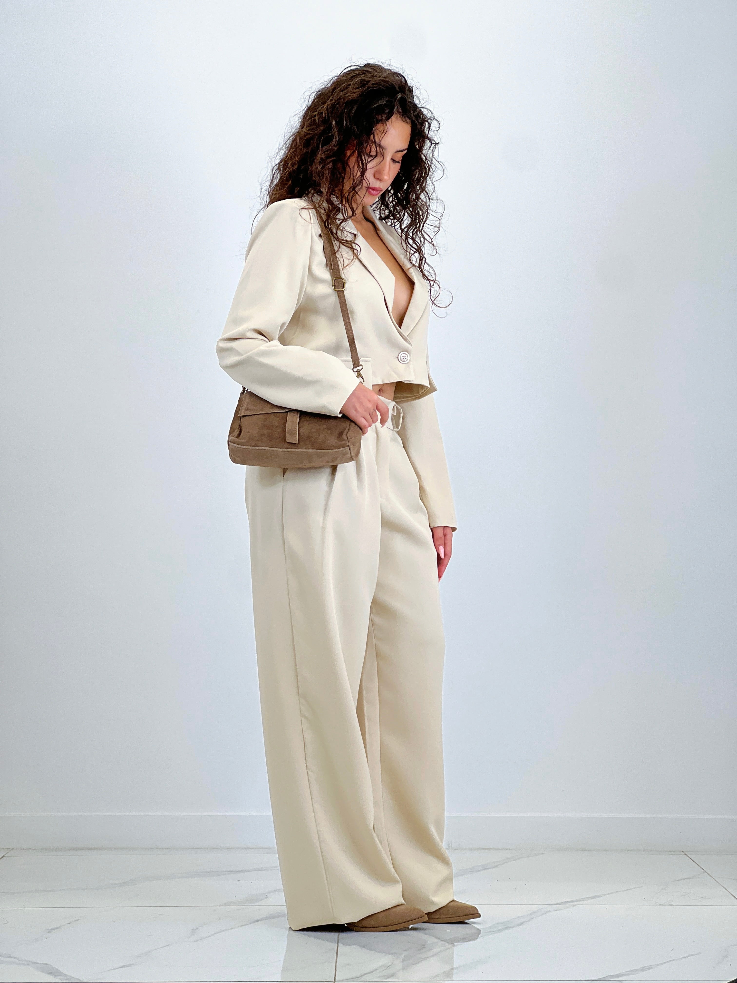 Pantalón pinzas wide leg - Zebra&Maduixa®